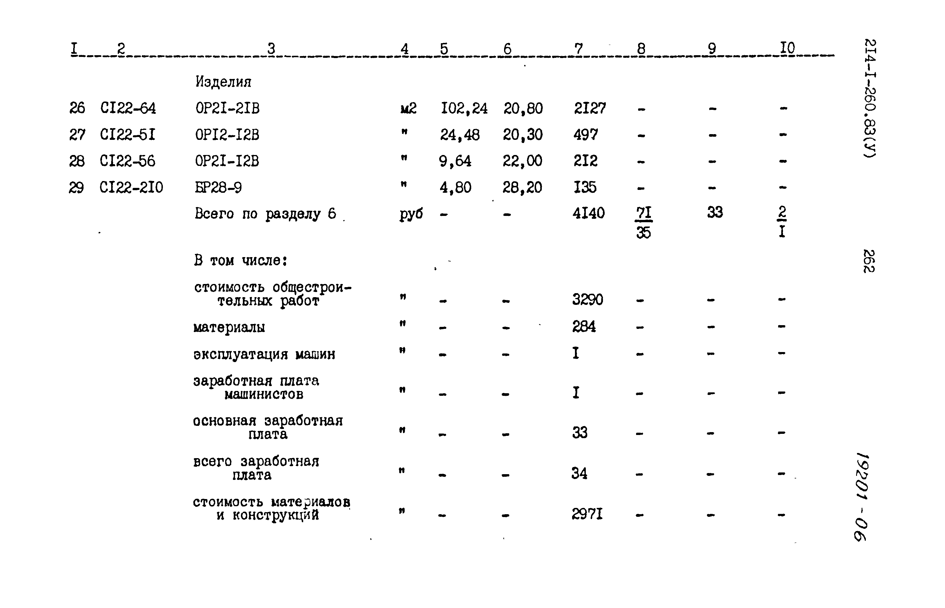 Типовой проект 214-1-260.83