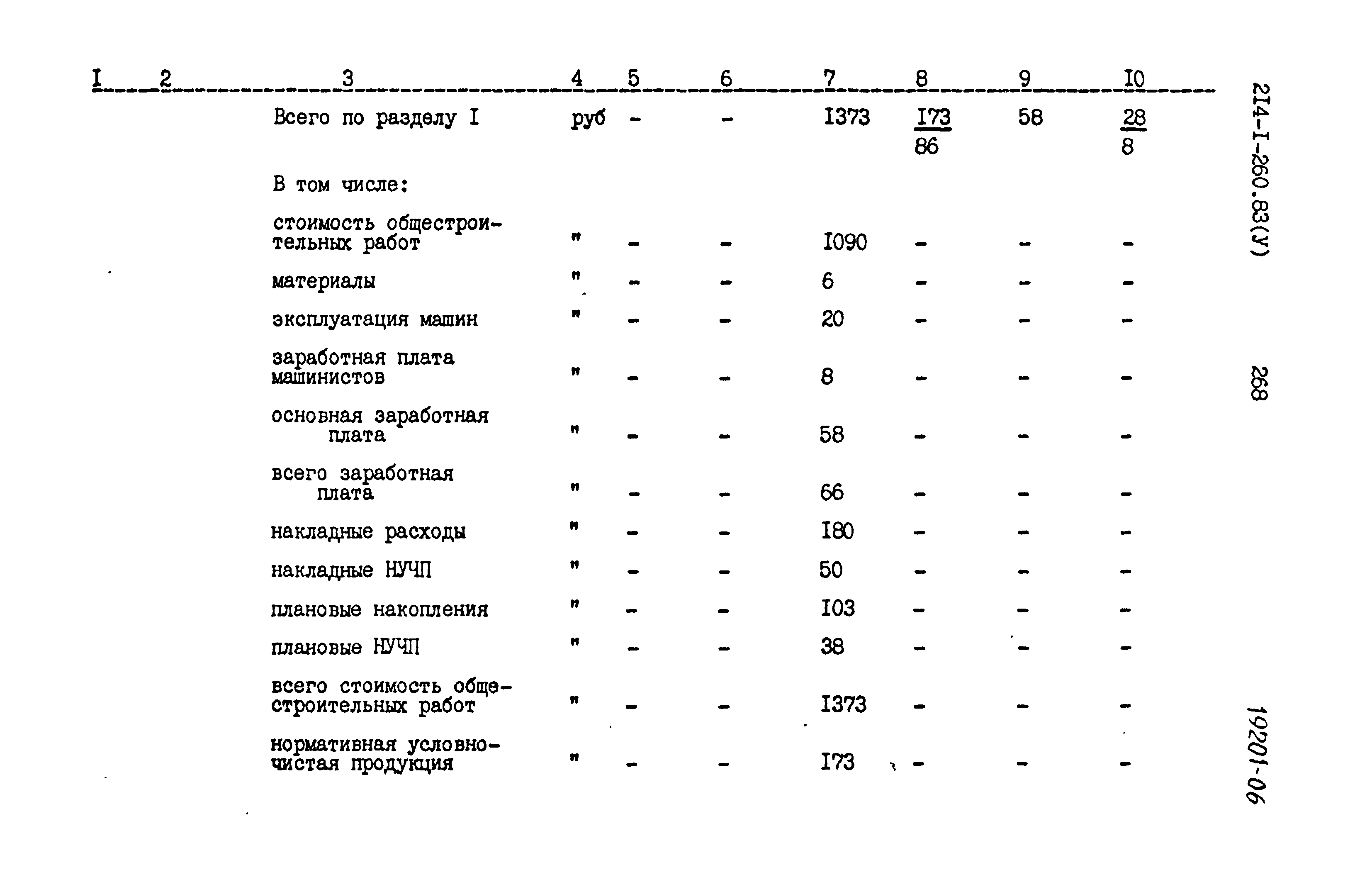 Типовой проект 214-1-260.83