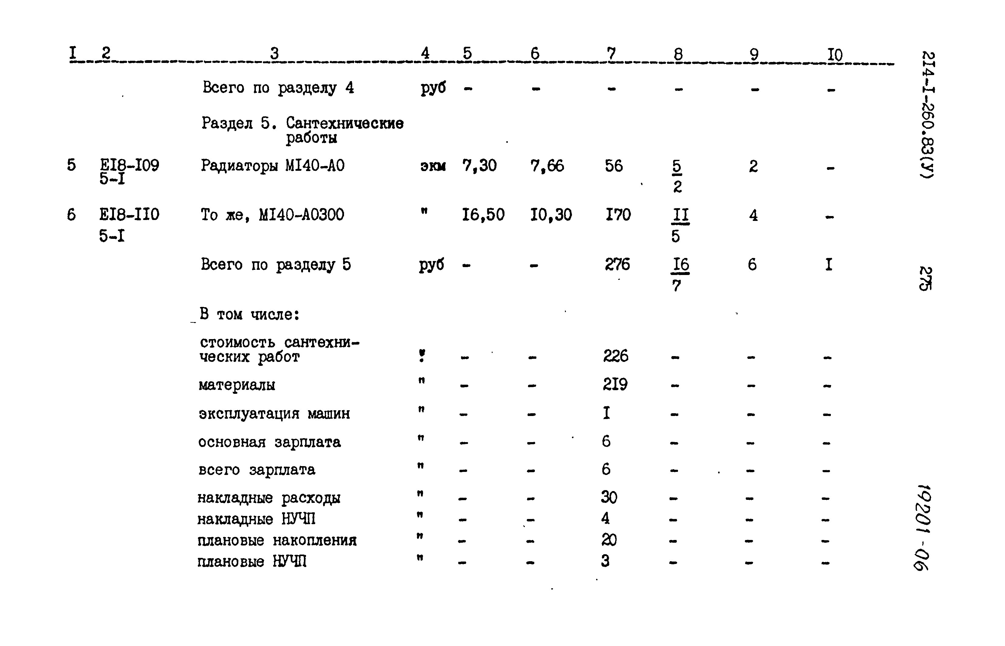 Типовой проект 214-1-260.83