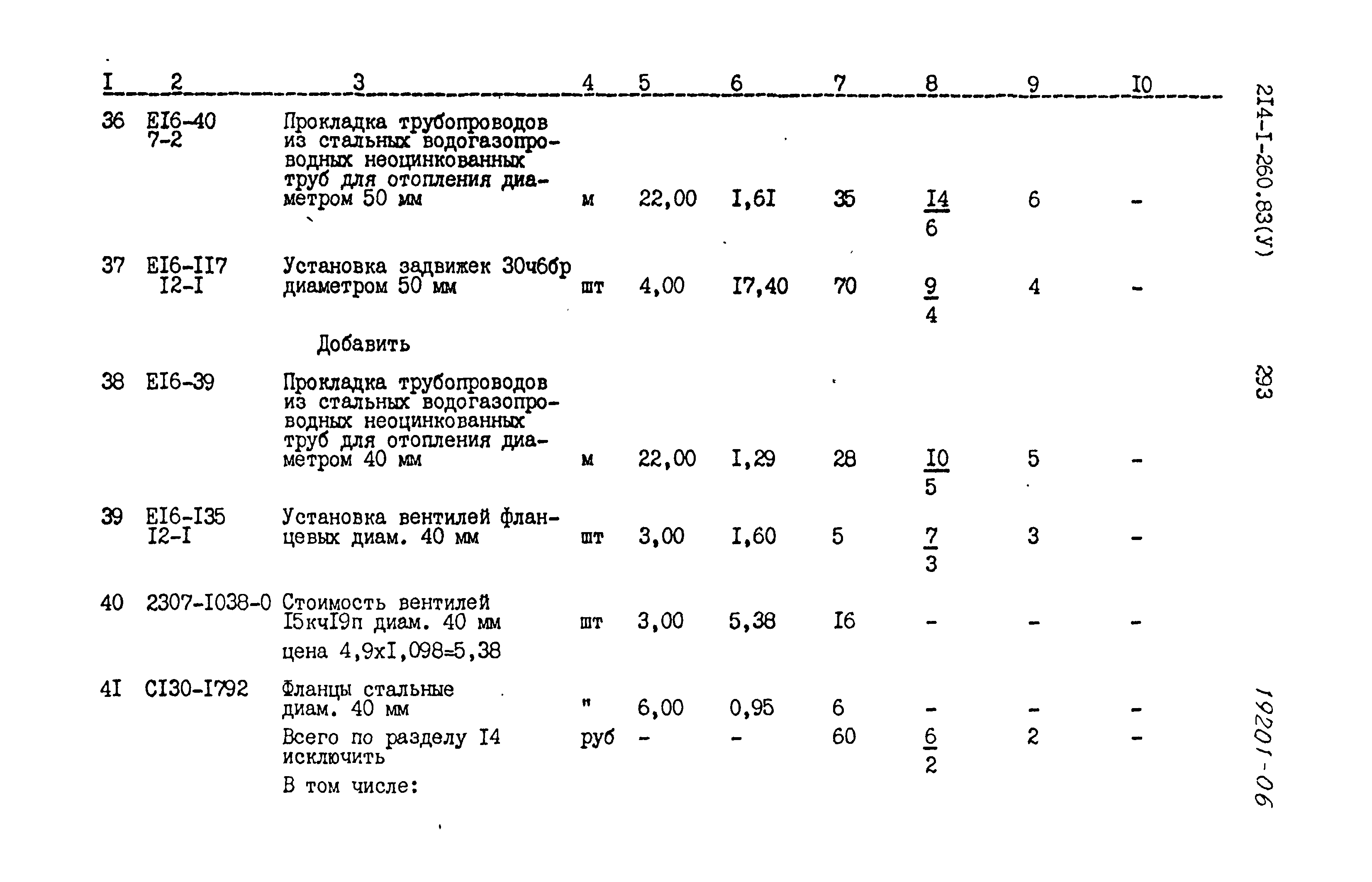 Типовой проект 214-1-260.83