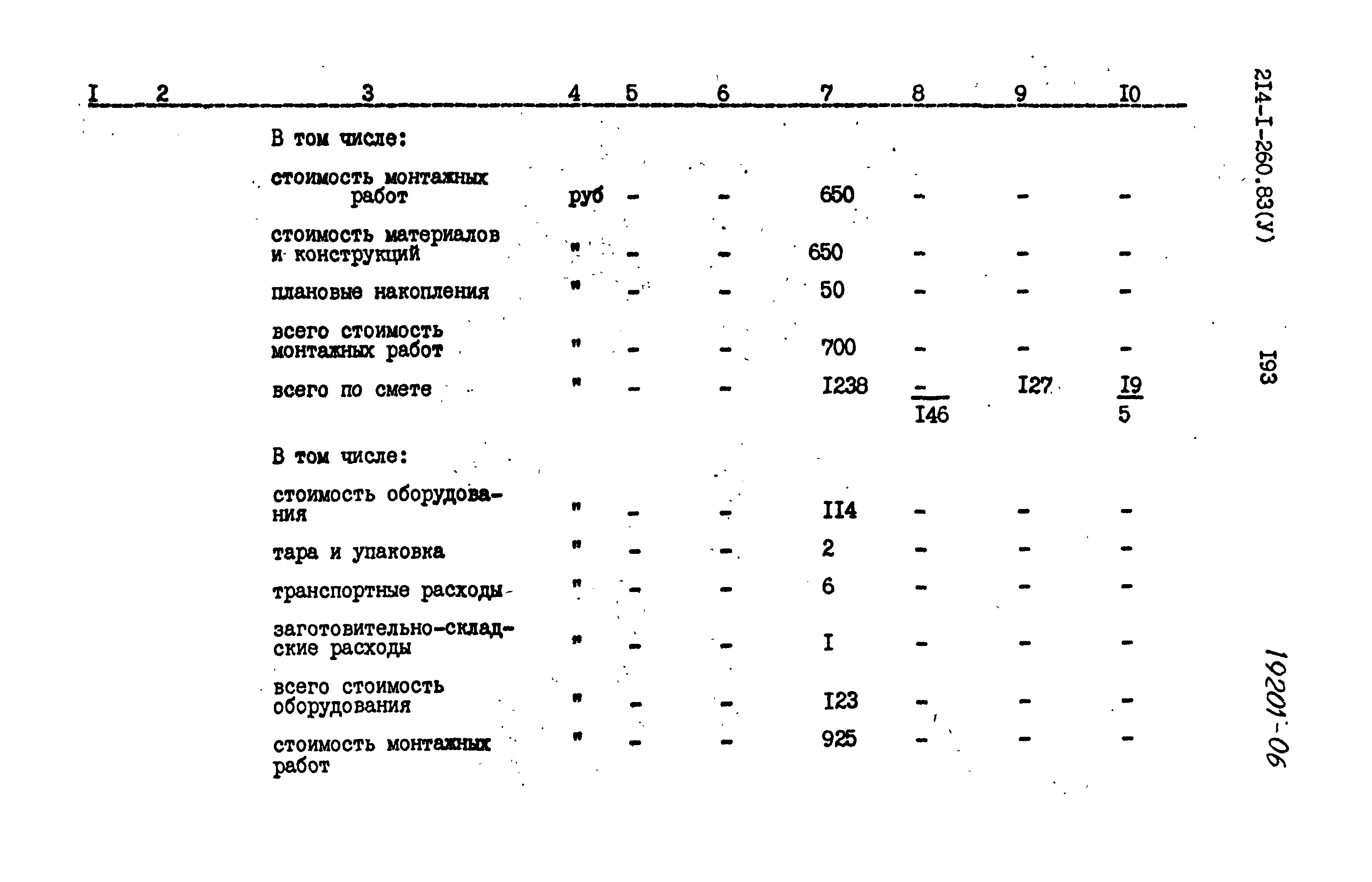 Типовой проект 214-1-260.83