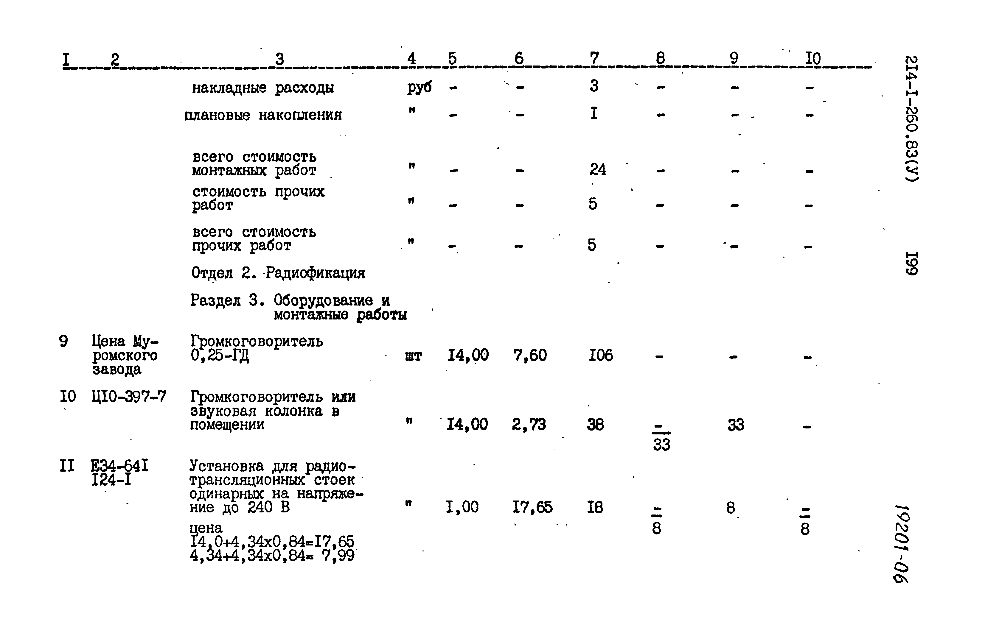 Типовой проект 214-1-260.83