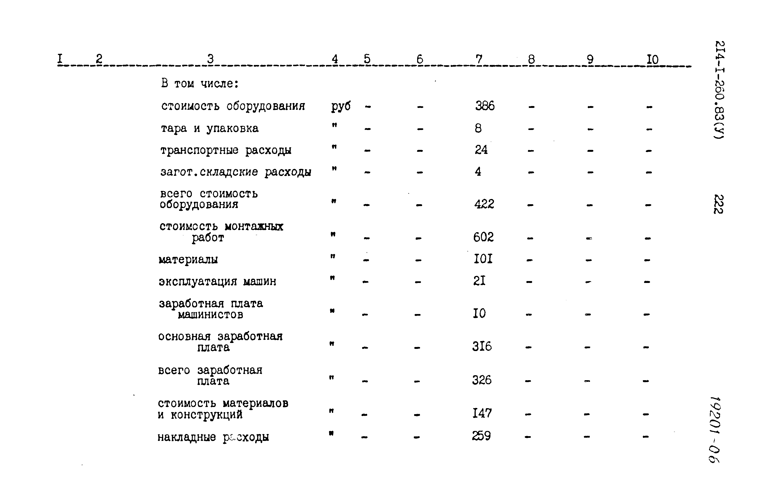 Типовой проект 214-1-260.83