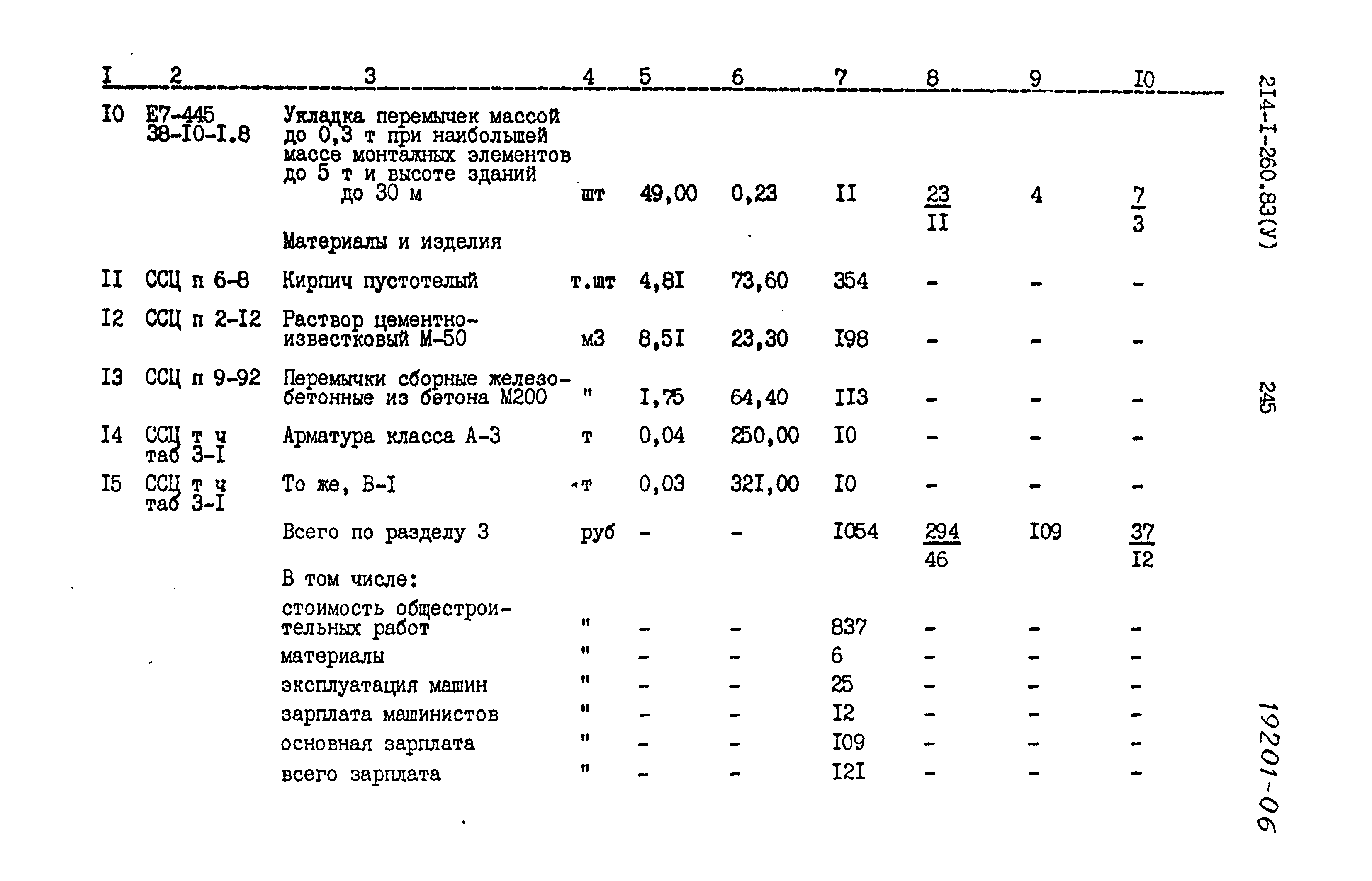 Типовой проект 214-1-260.83