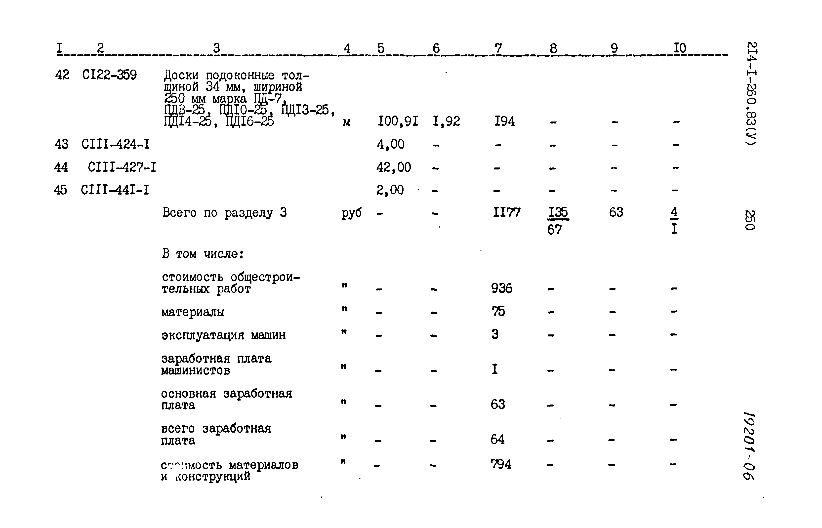 Типовой проект 214-1-260.83