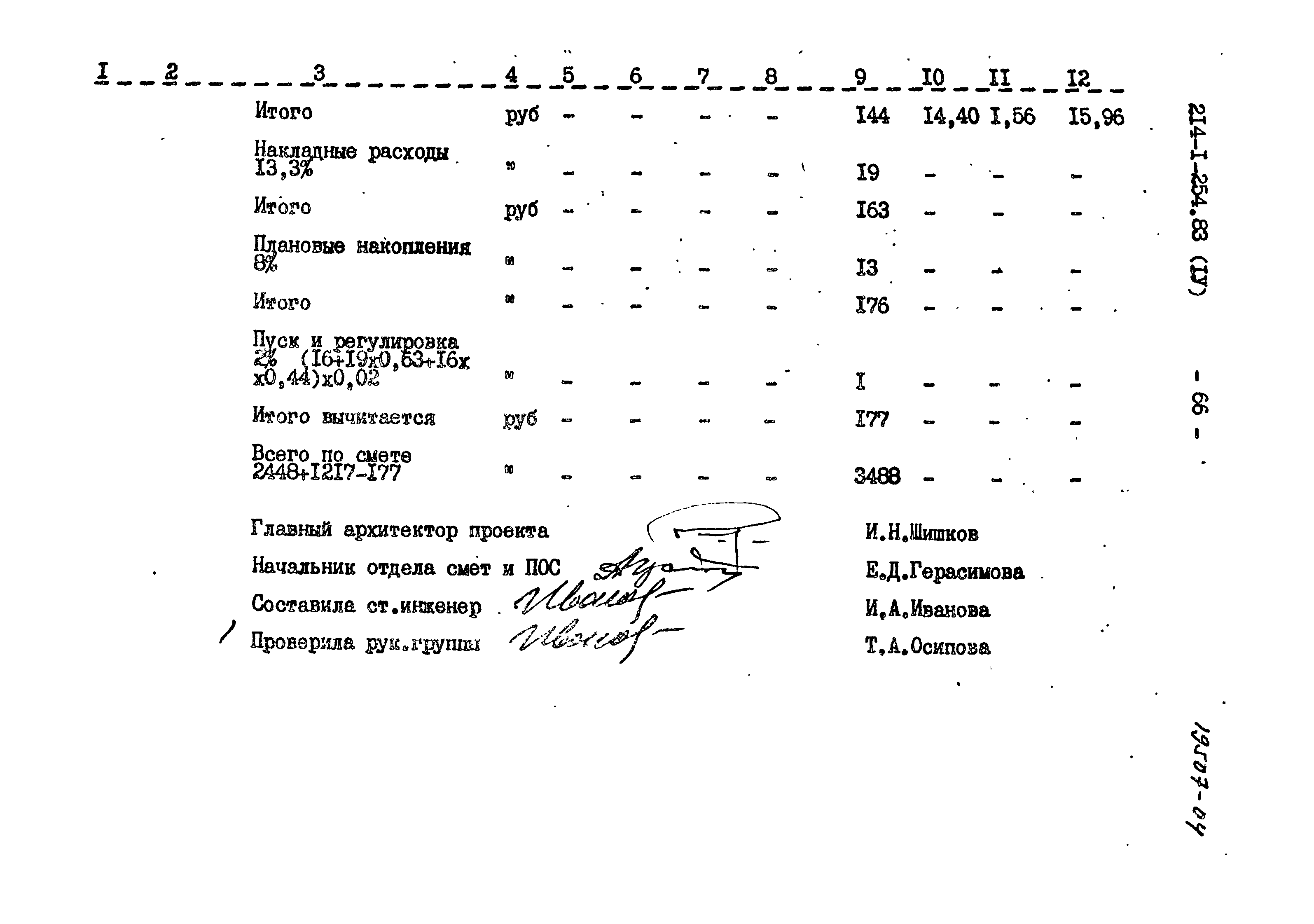 Типовой проект 214-1-254.83