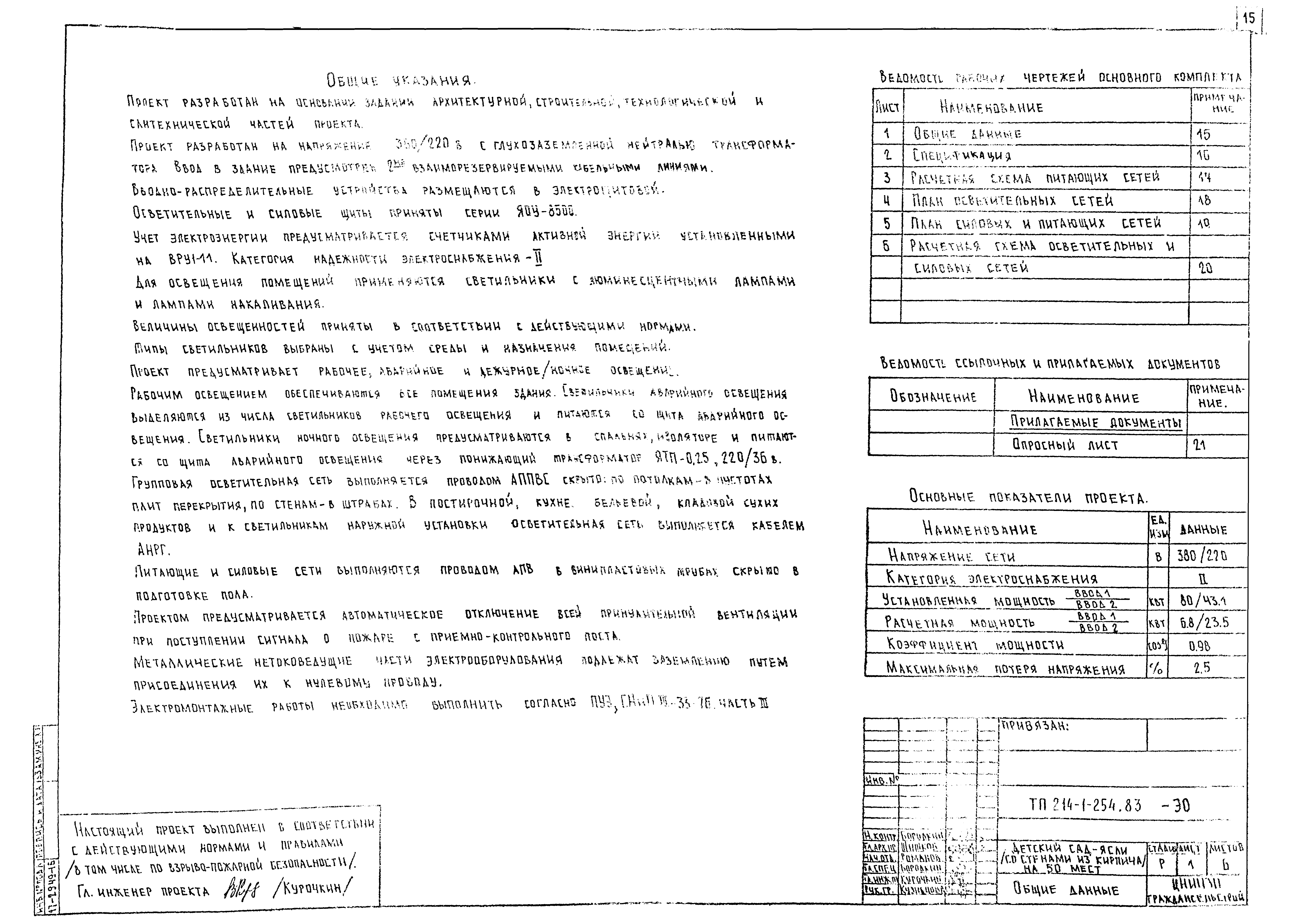 Типовой проект 214-1-254.83