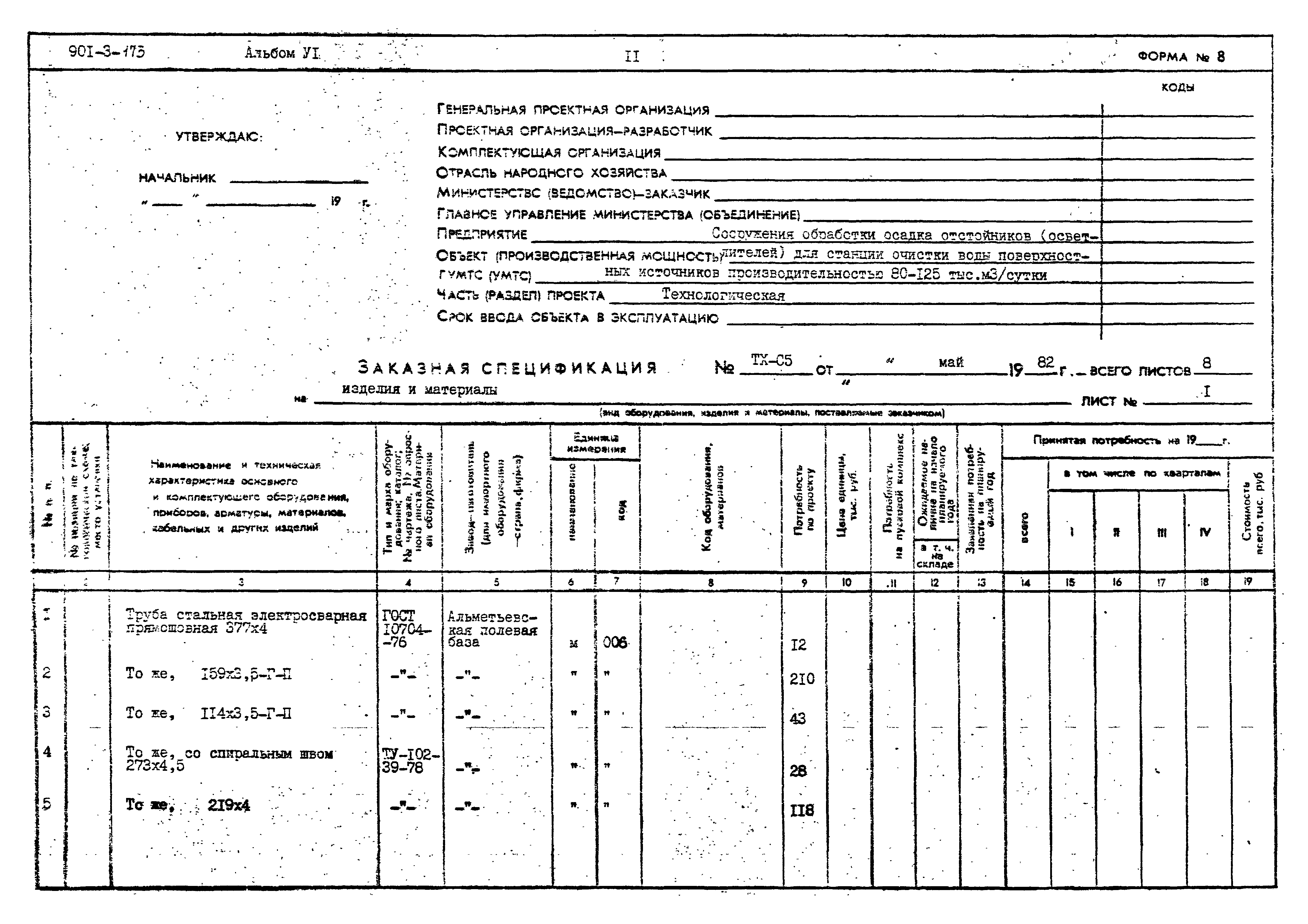 Типовой проект 901-3-173