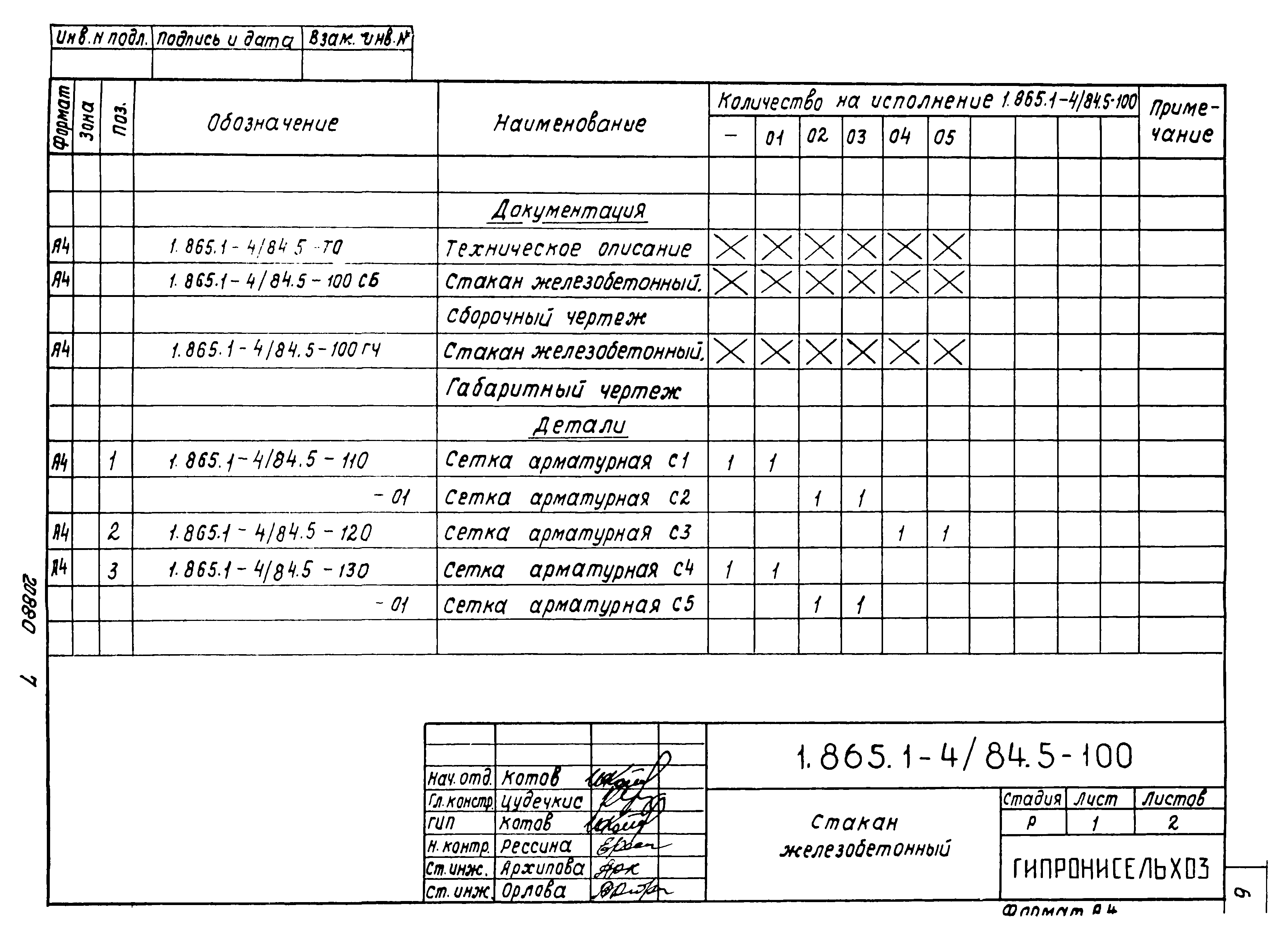 Серия 1.865.1-4/84