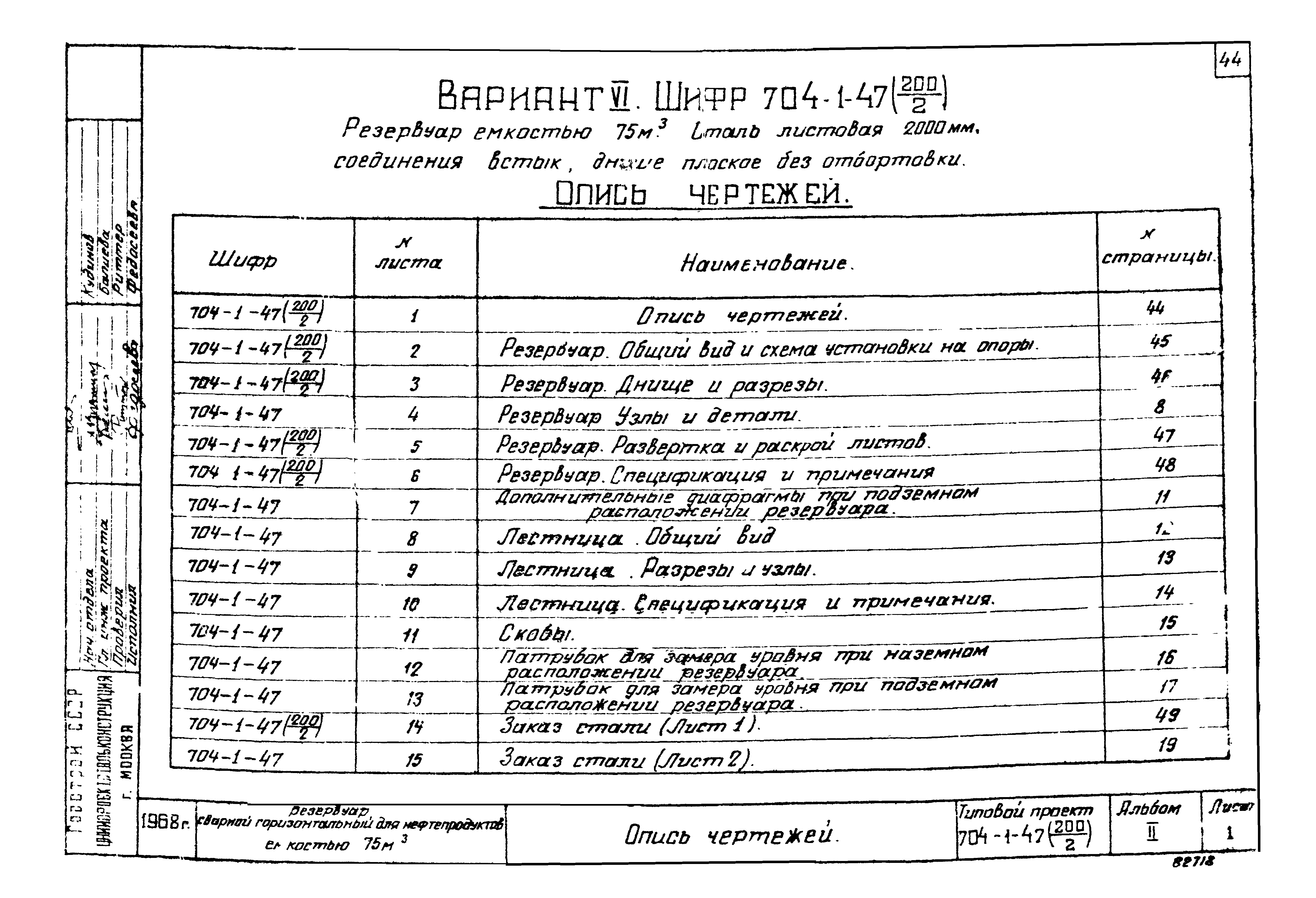 Типовой проект 704-1-47