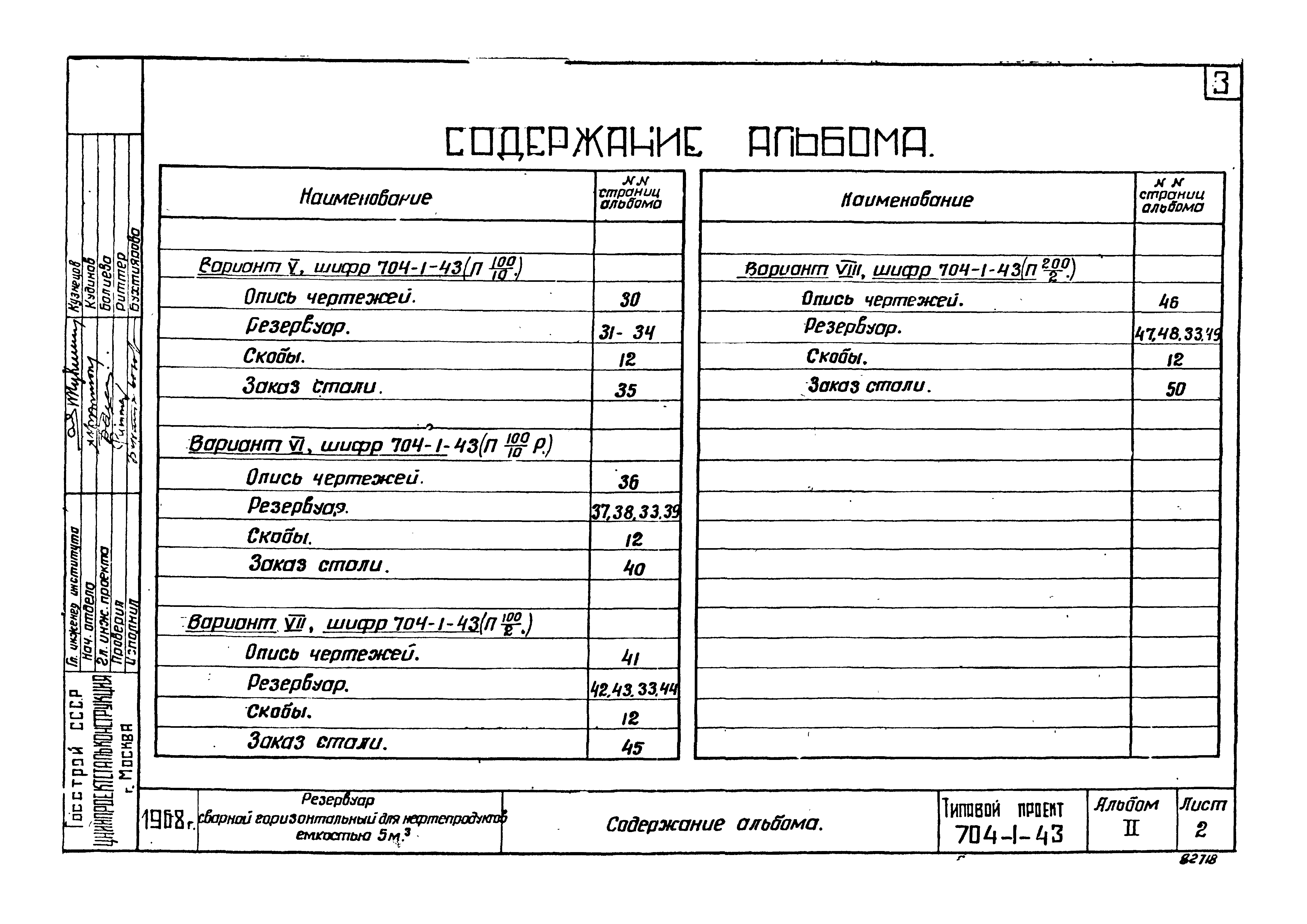 Типовой проект 704-1-43