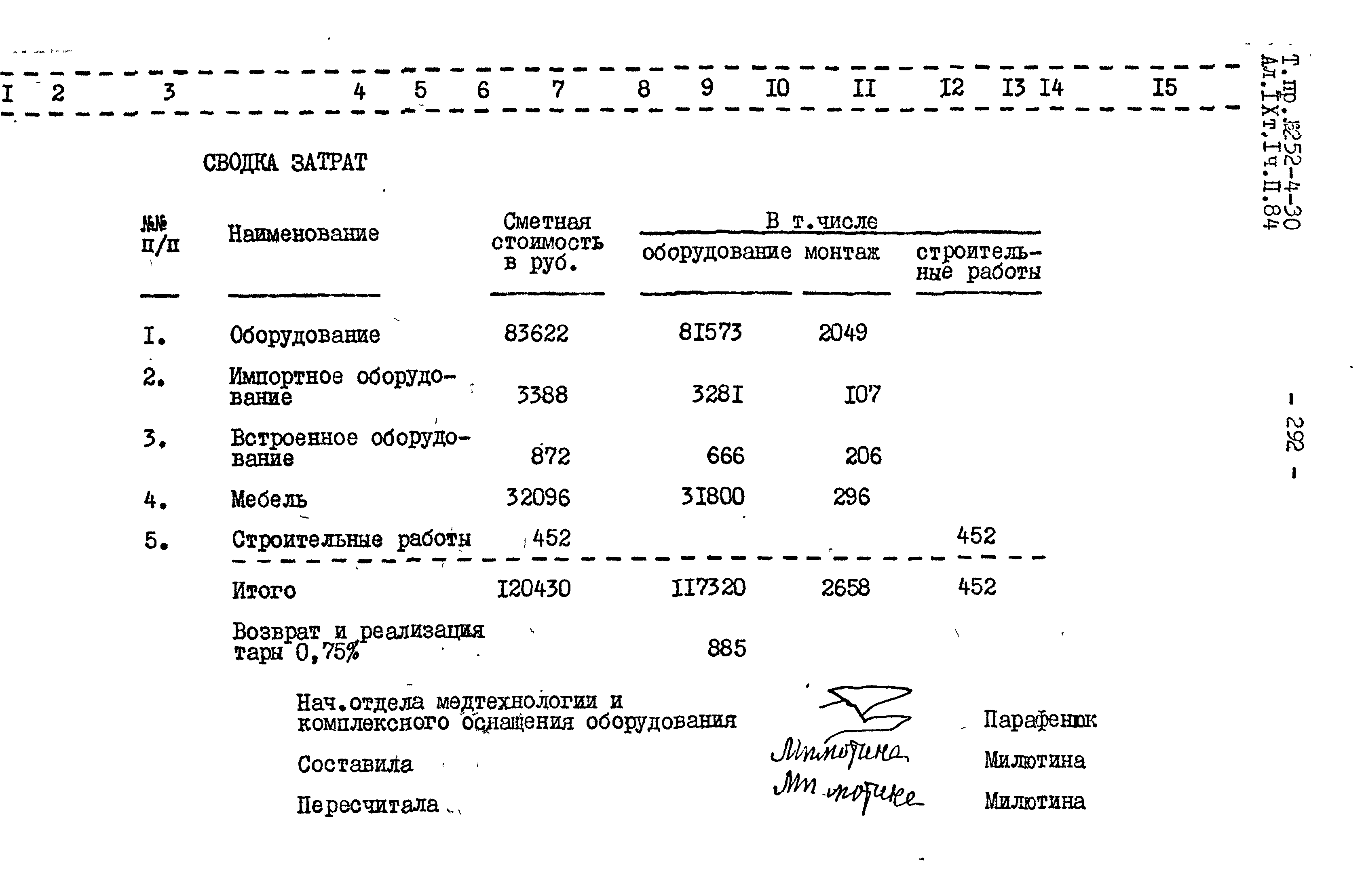 Типовой проект 252-4-30