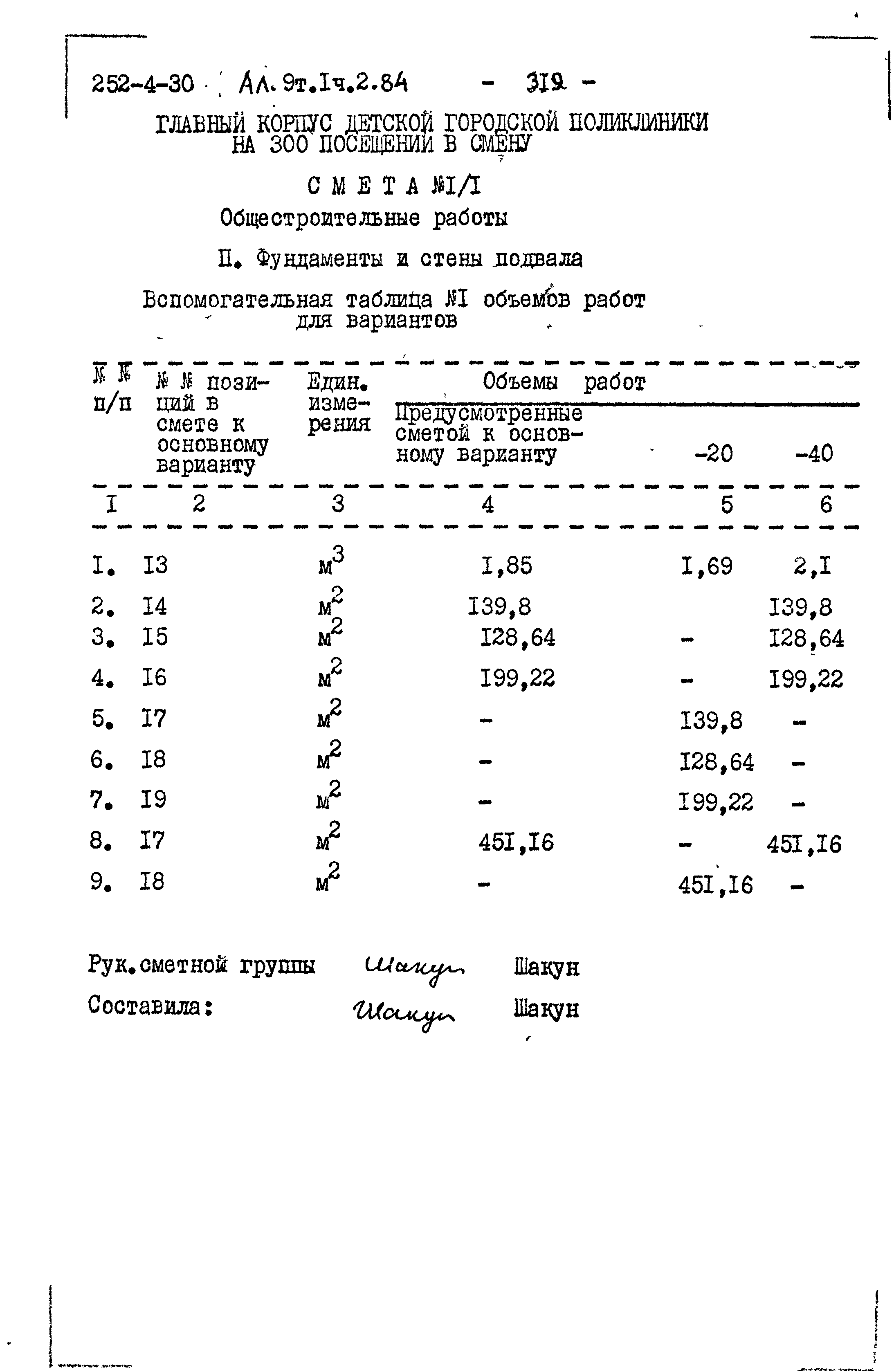 Типовой проект 252-4-30