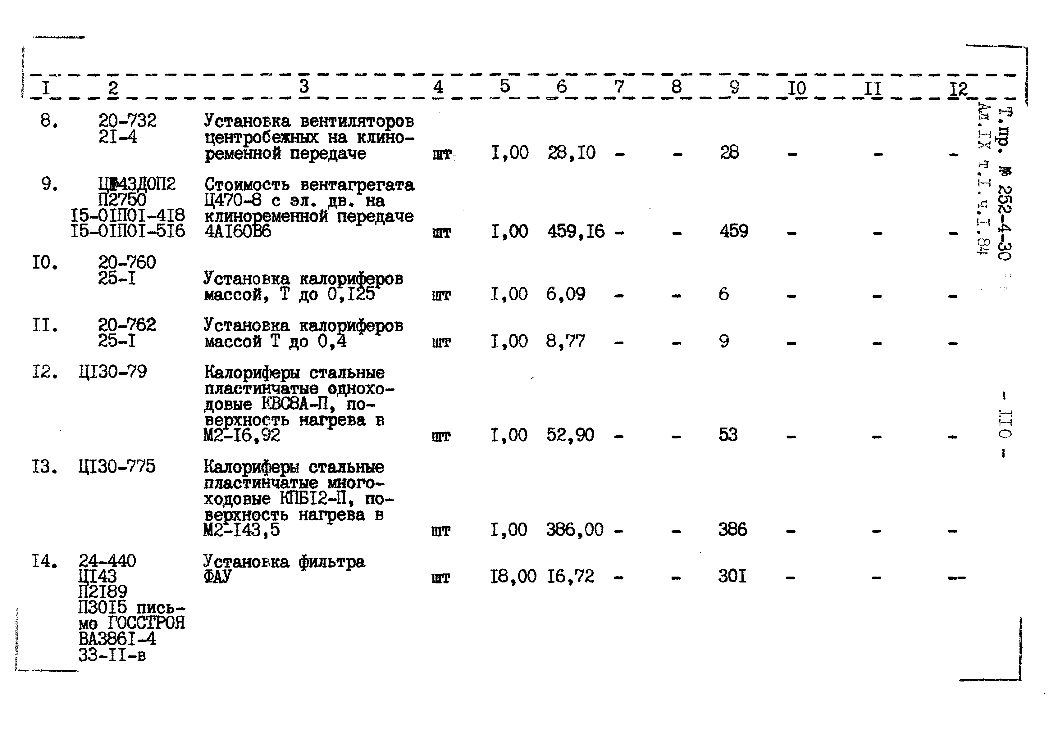 Типовой проект 252-4-30