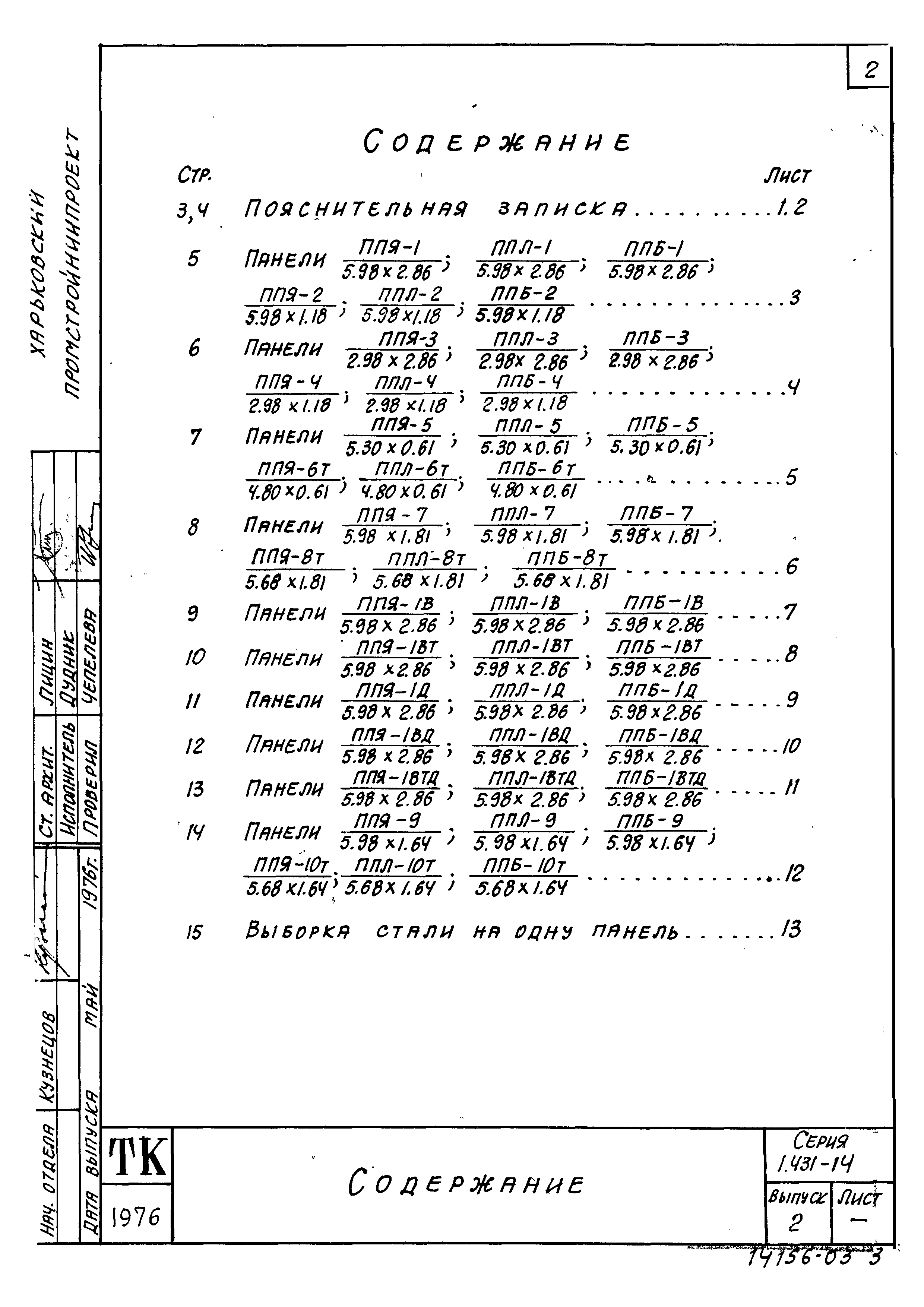 Серия 1.431-14