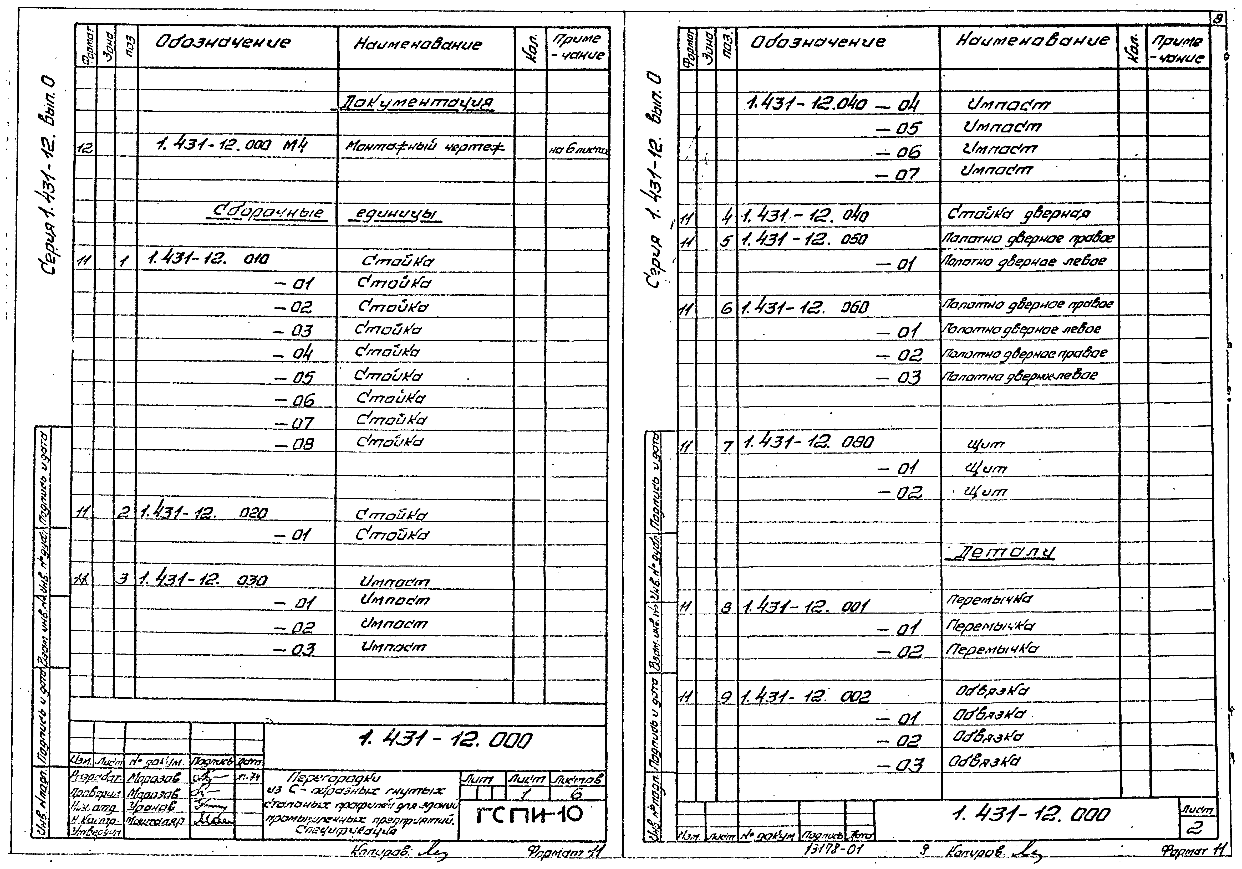 Серия 1.431-12