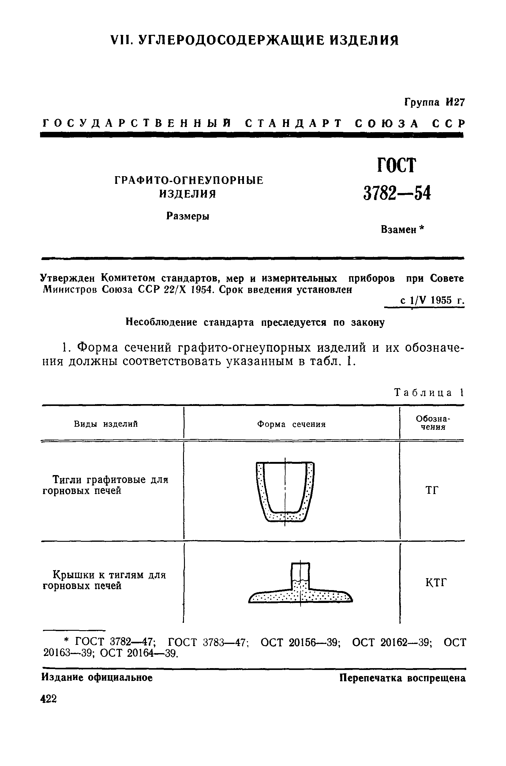 ГОСТ 3782-54