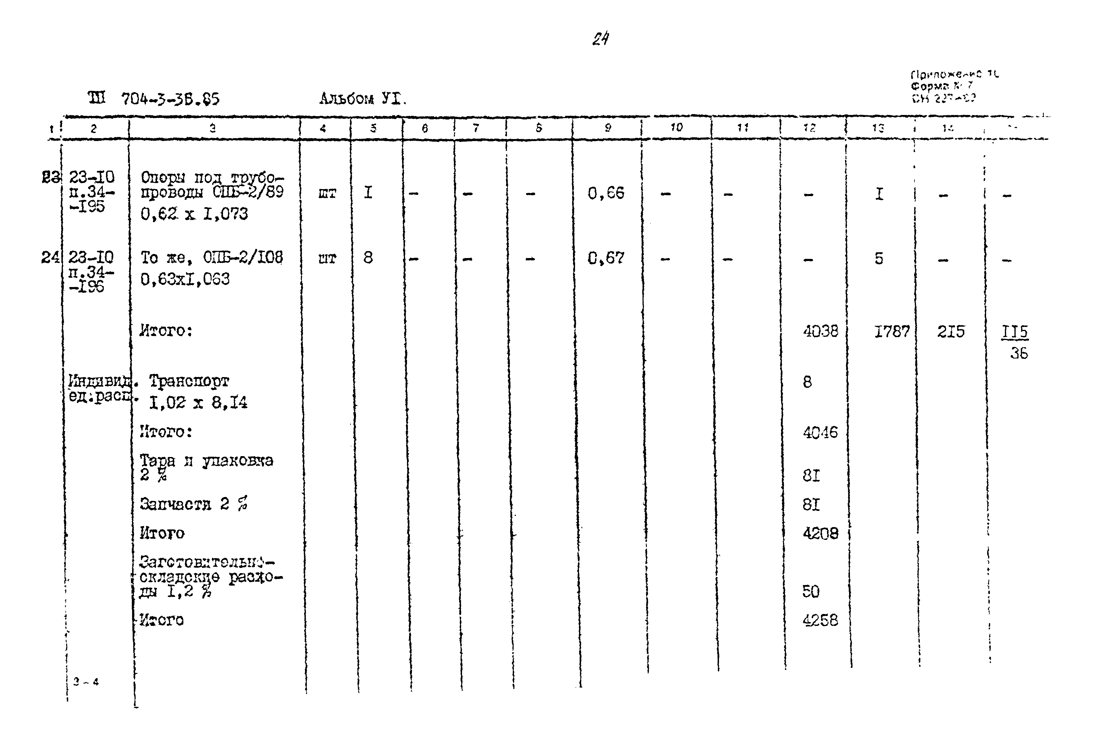 Типовой проект 704-3-36.85