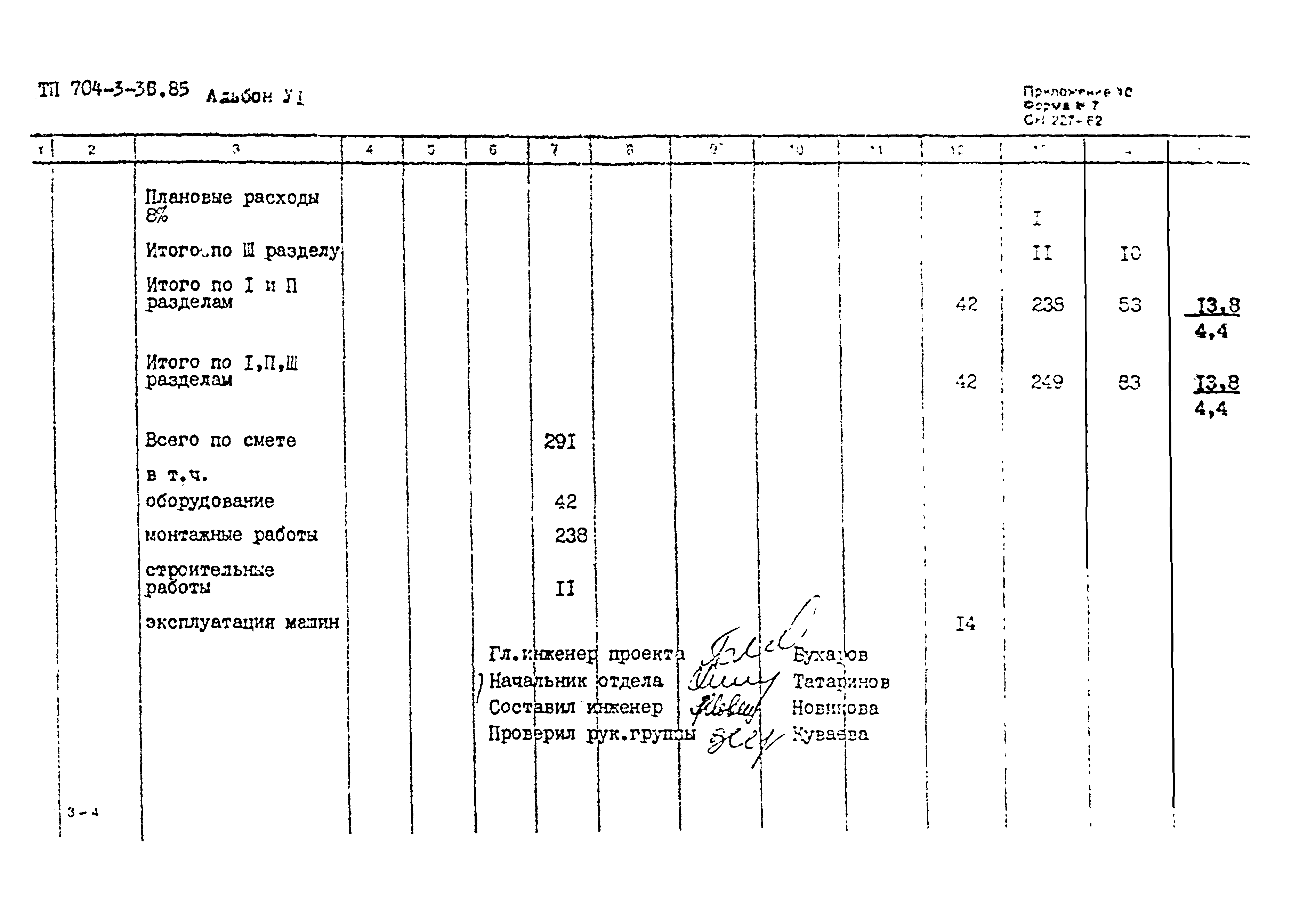 Типовой проект 704-3-36.85