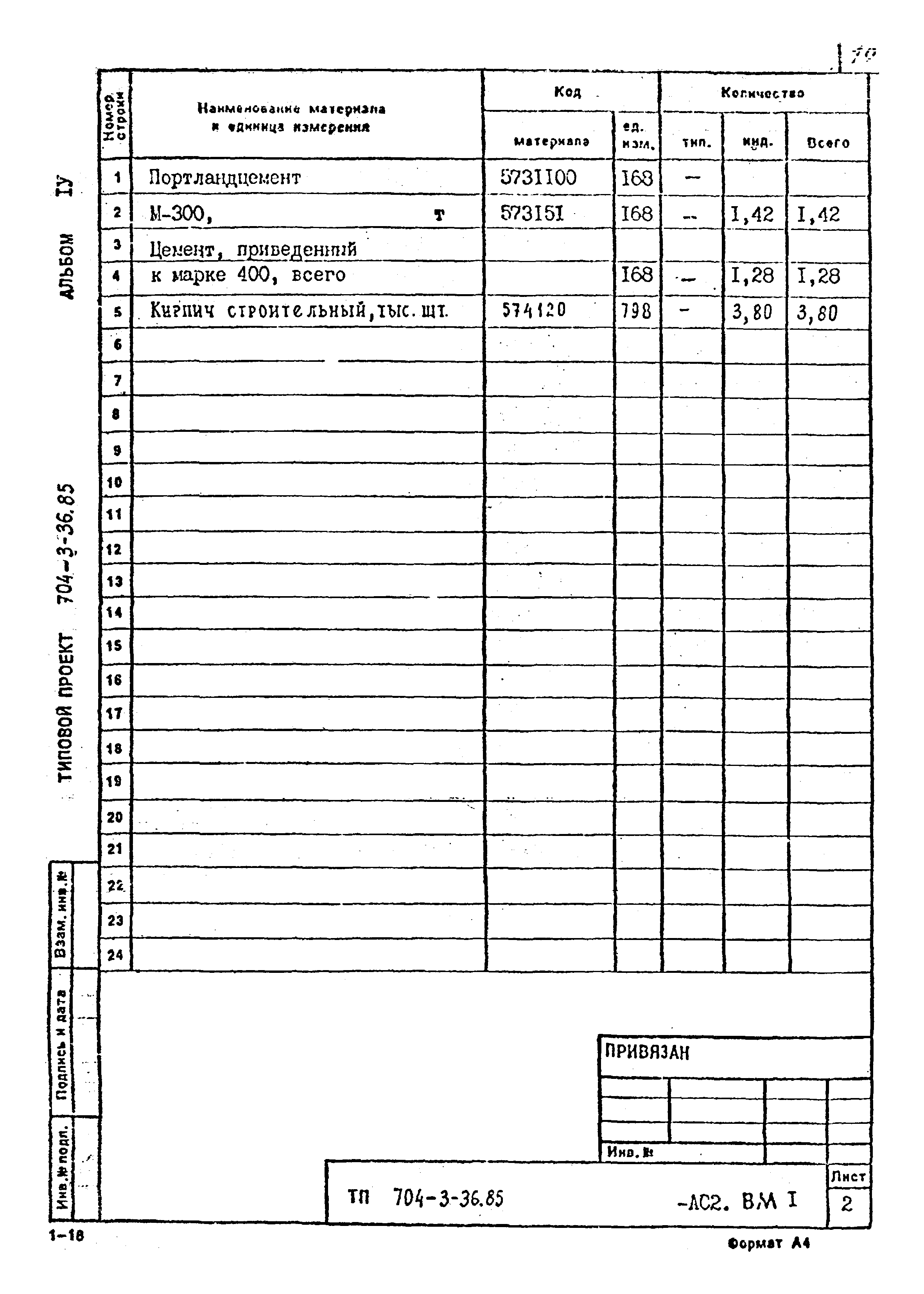 Типовой проект 704-3-36.85