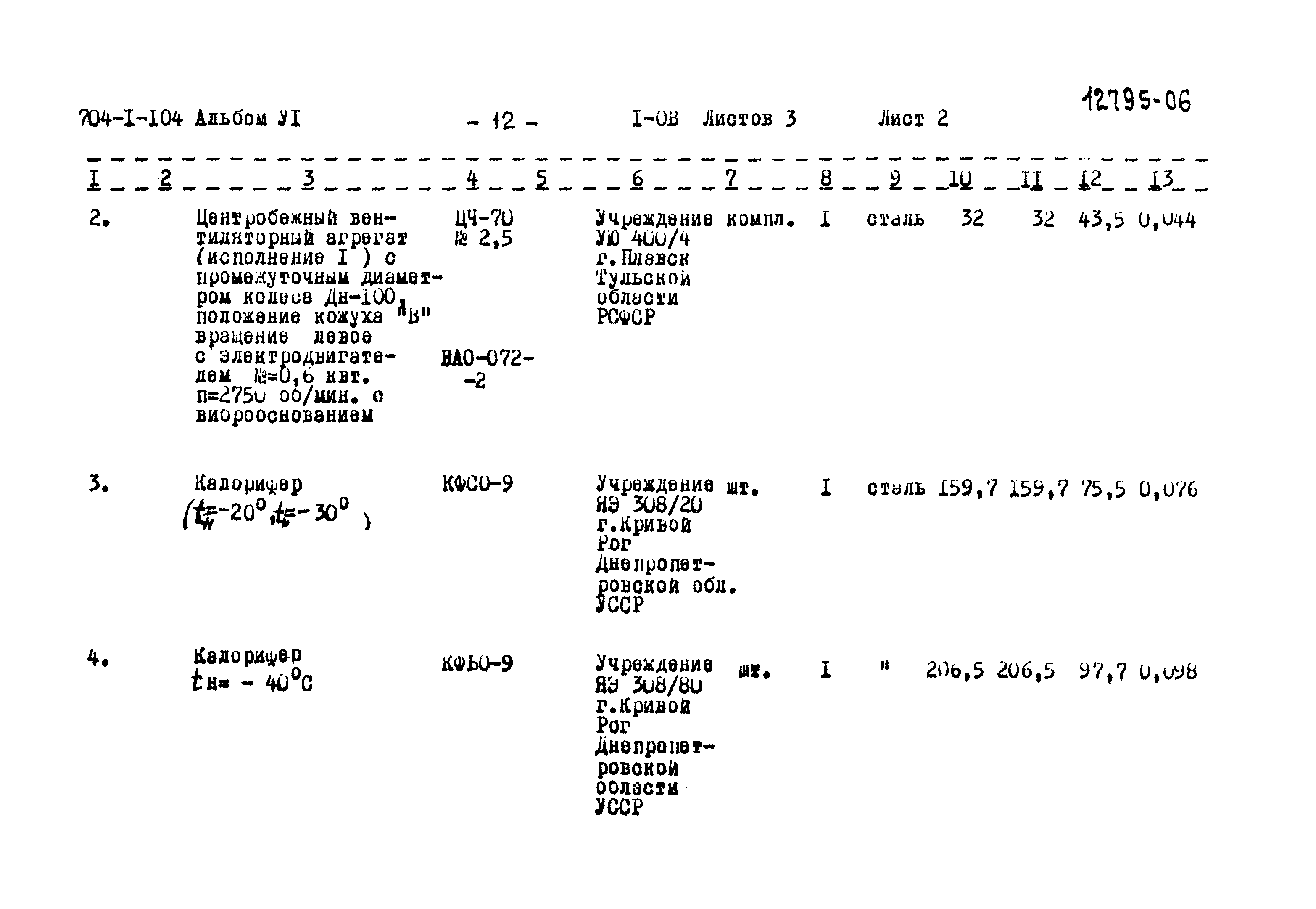 Типовой проект 704-1-104