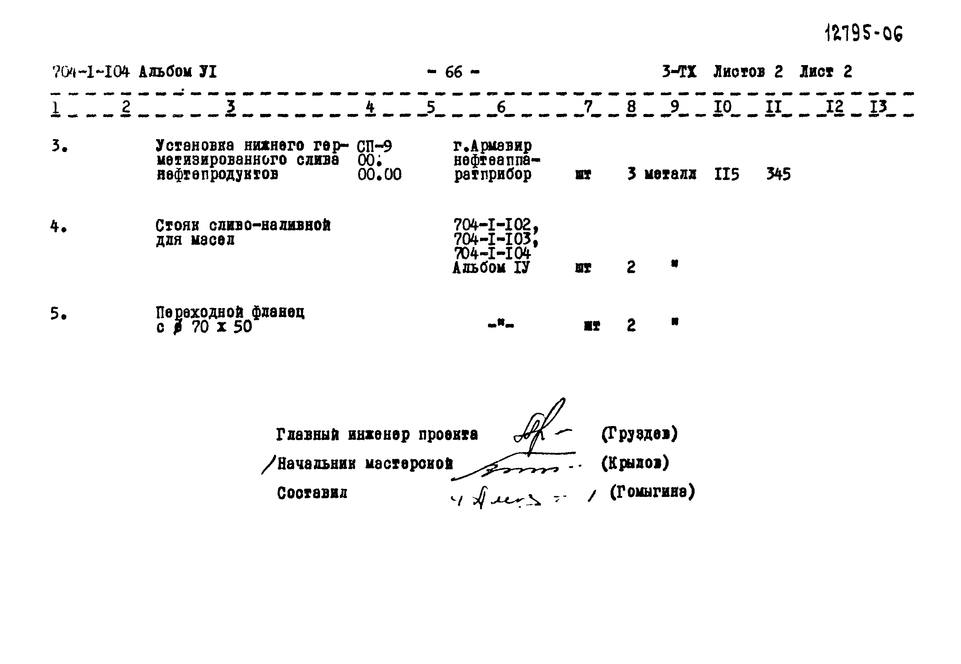 Типовой проект 704-1-104