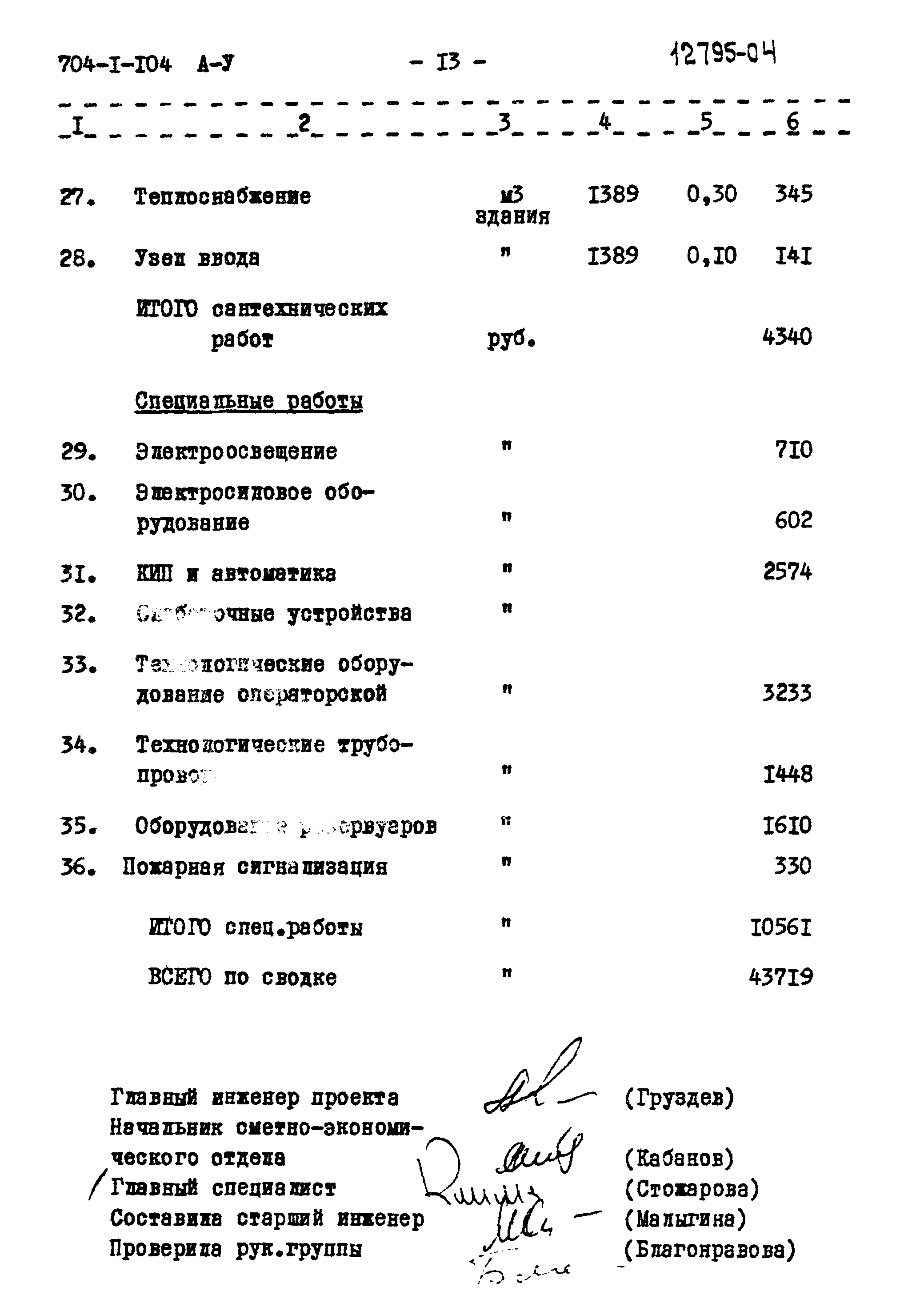 Типовой проект 704-1-104