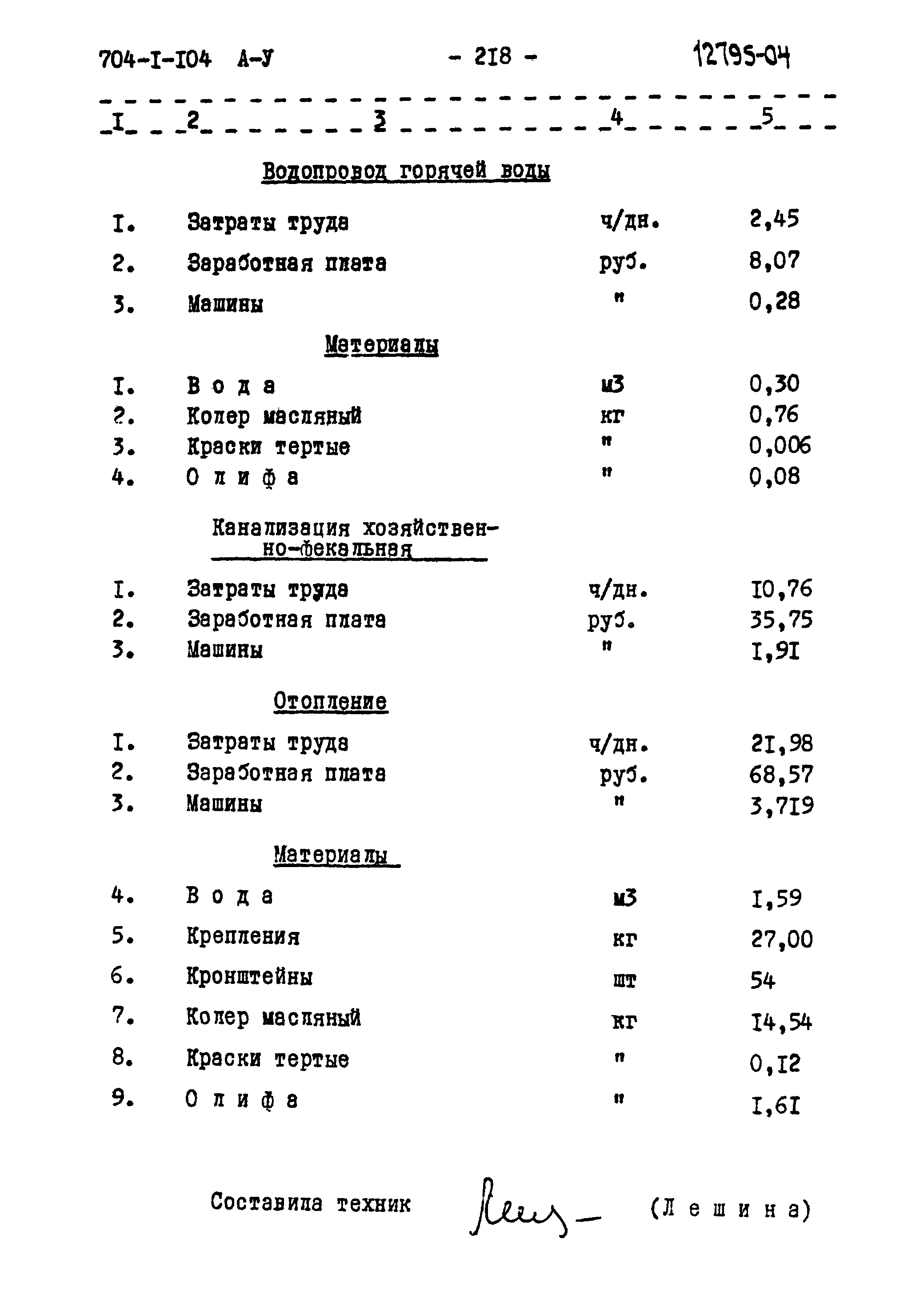 Типовой проект 704-1-104