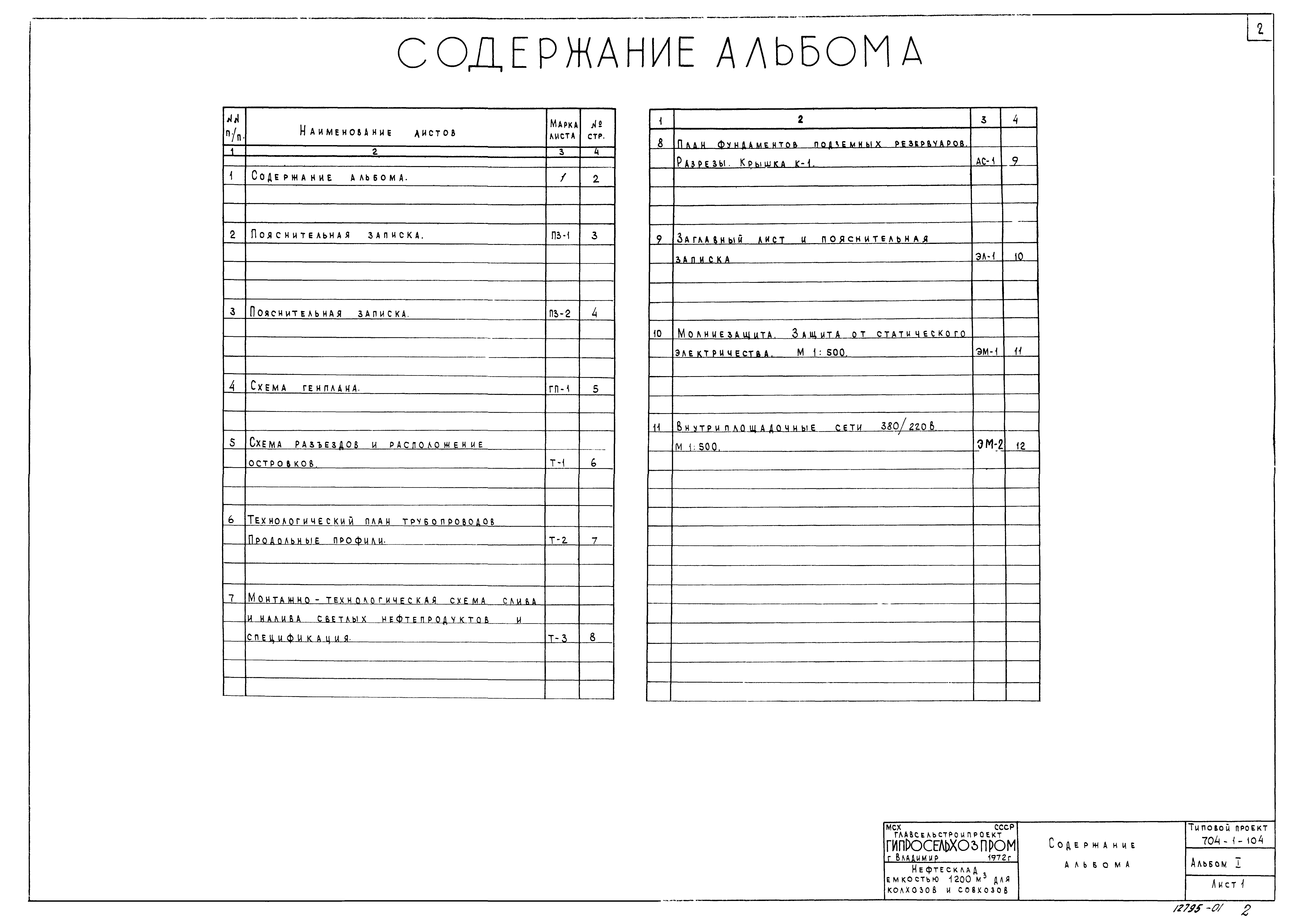 Типовой проект 704-1-104