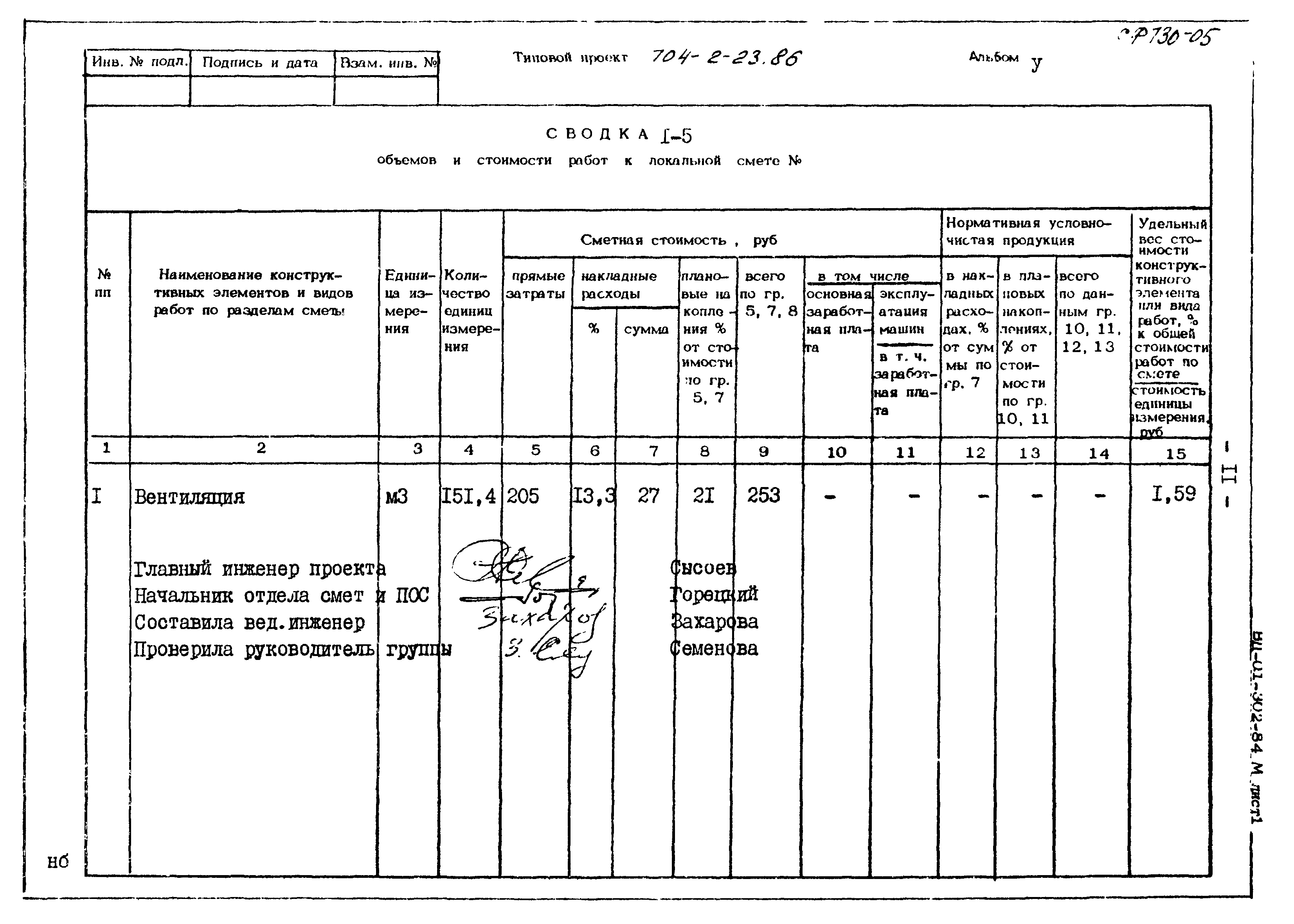 Типовой проект 704-2-23.86