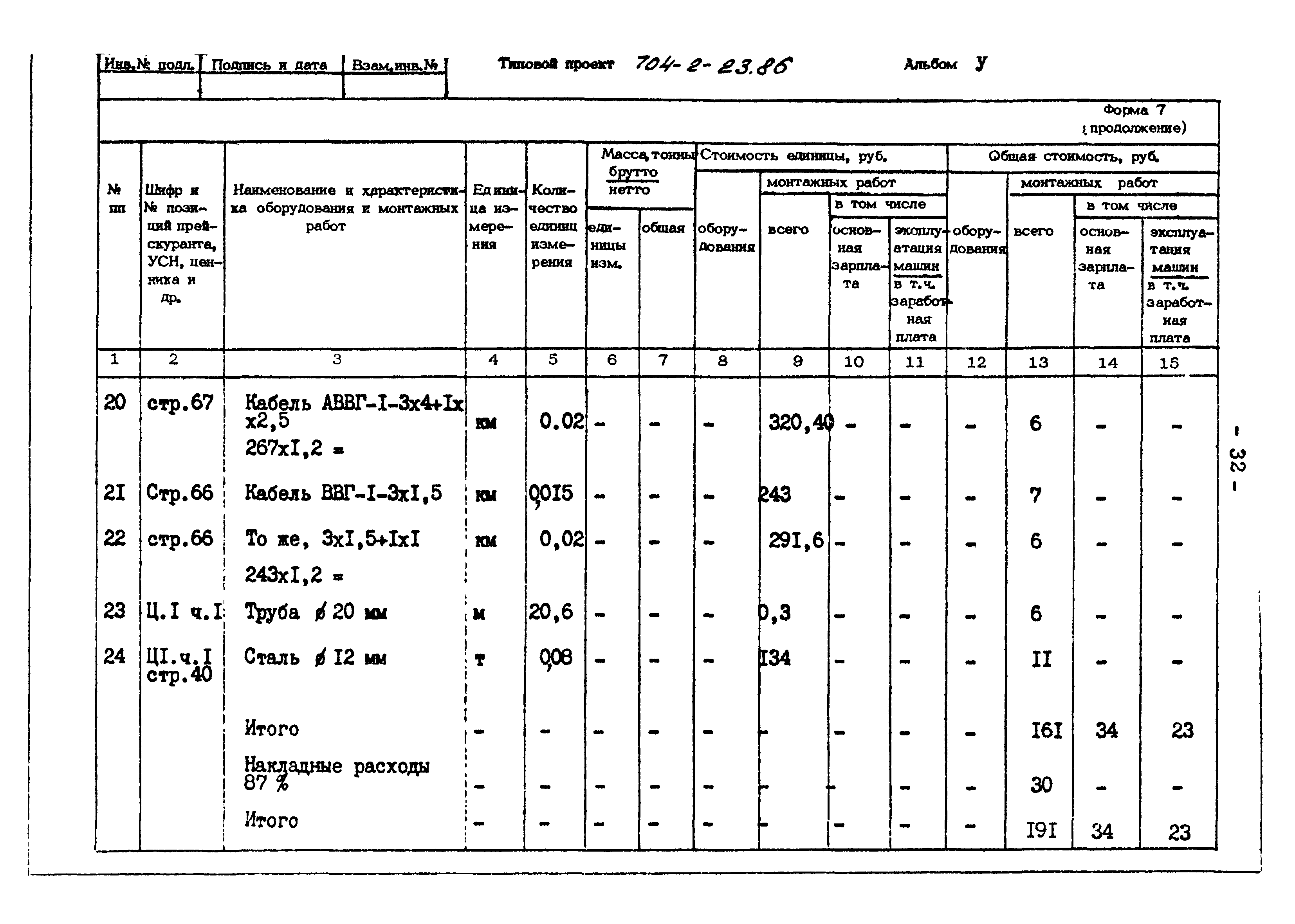 Типовой проект 704-2-23.86