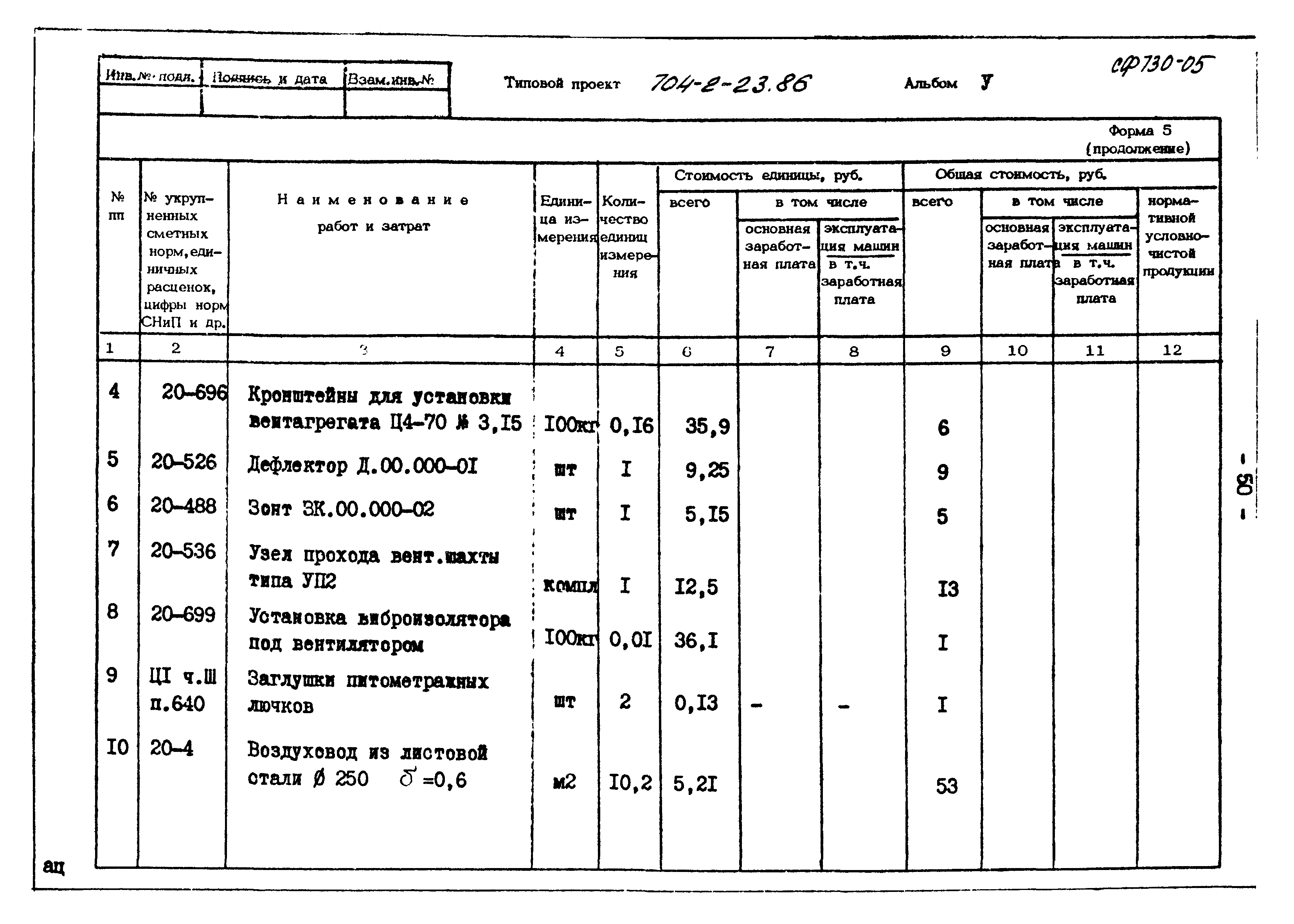 Типовой проект 704-2-23.86