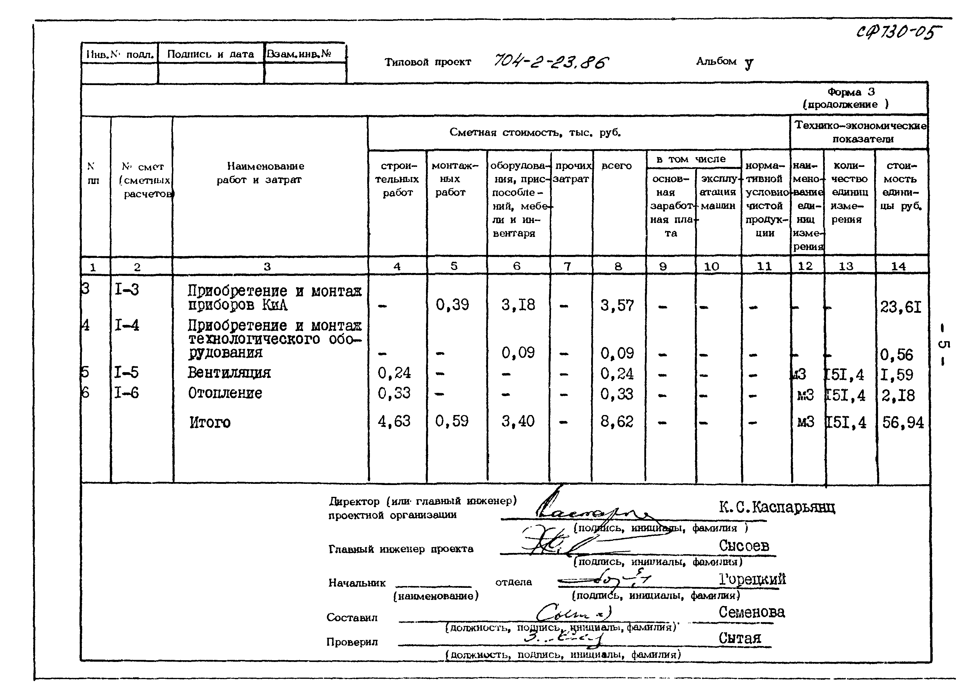 Типовой проект 704-2-23.86