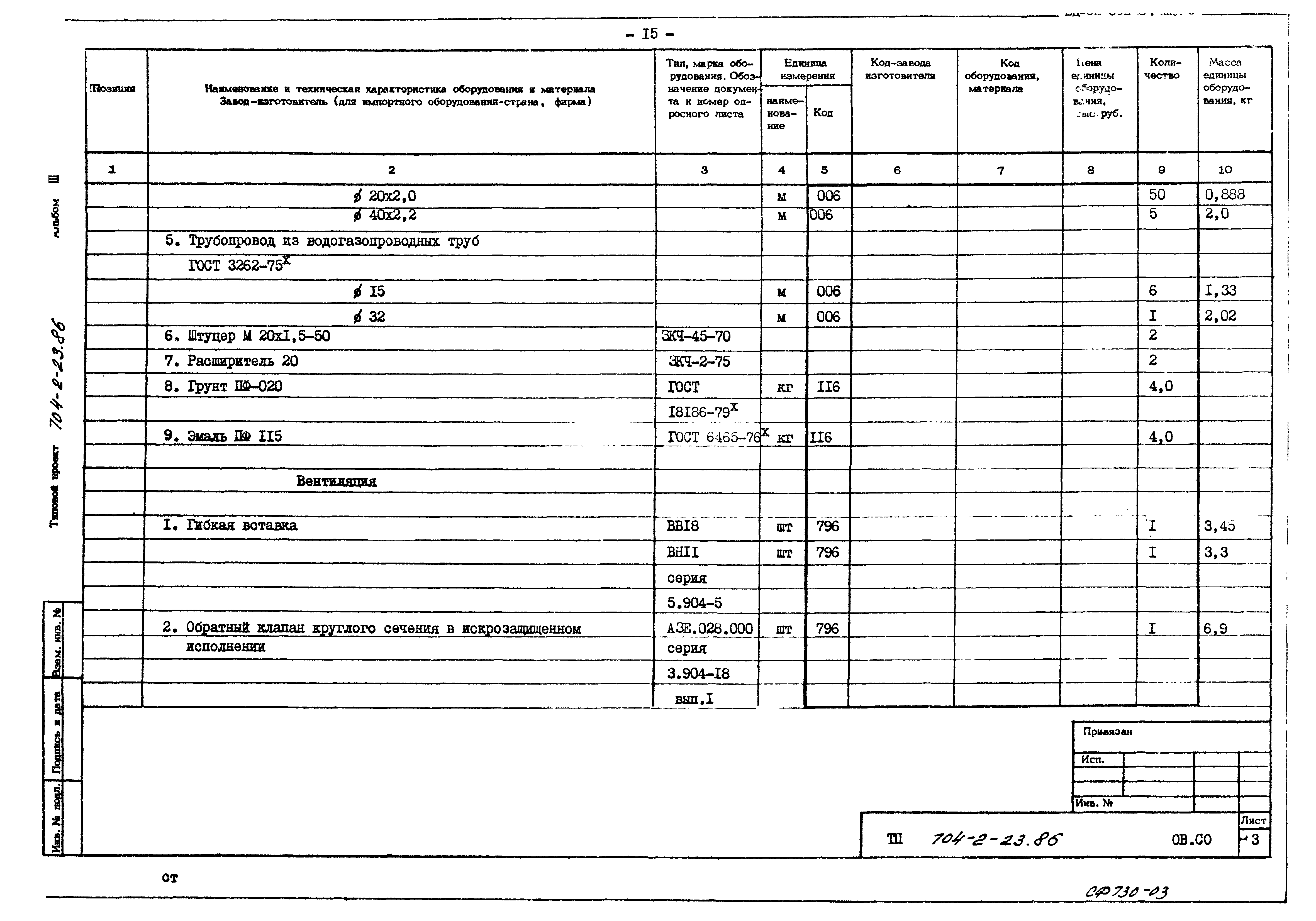 Типовой проект 704-2-23.86