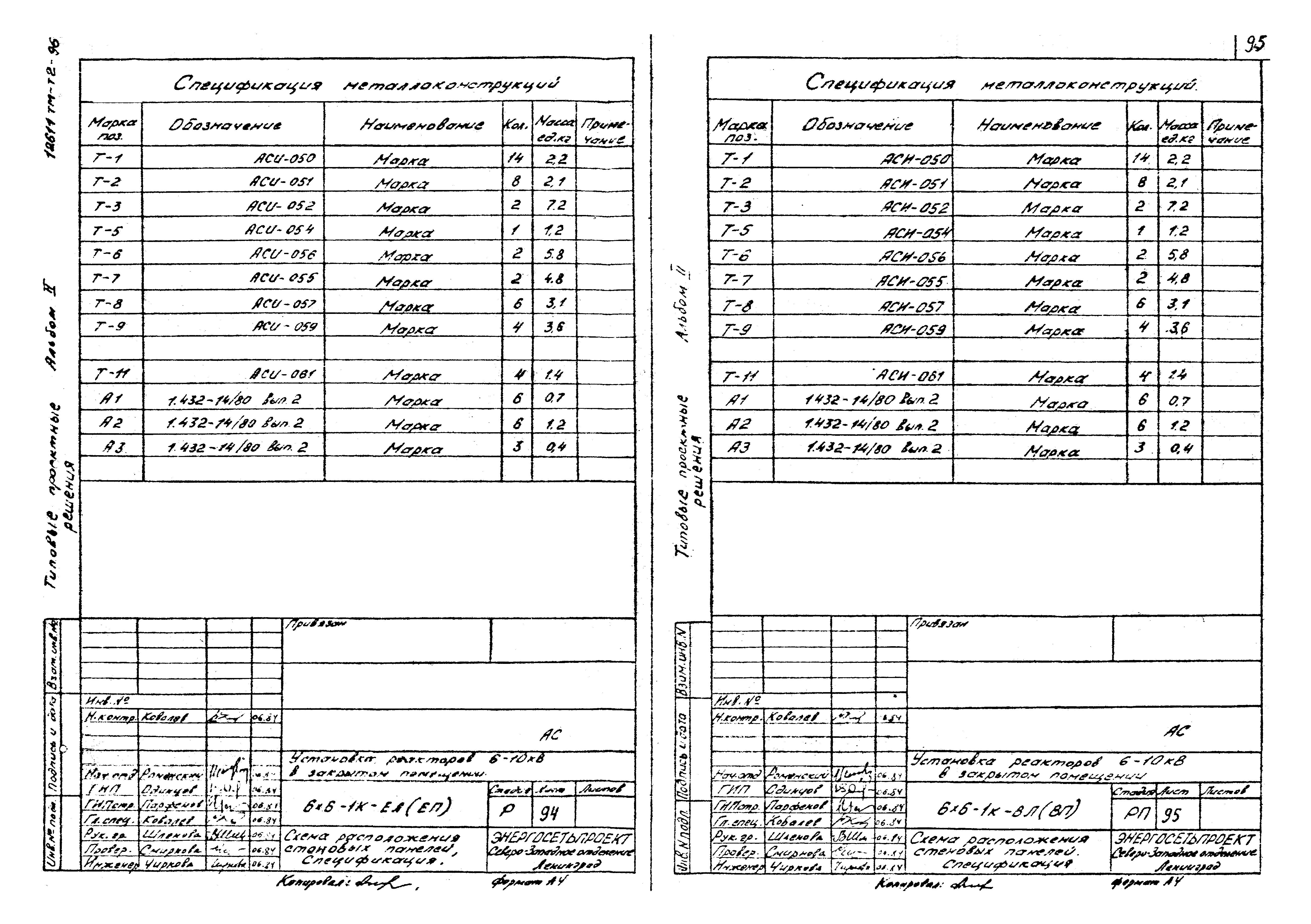 Типовые проектные решения 407-03-376.85