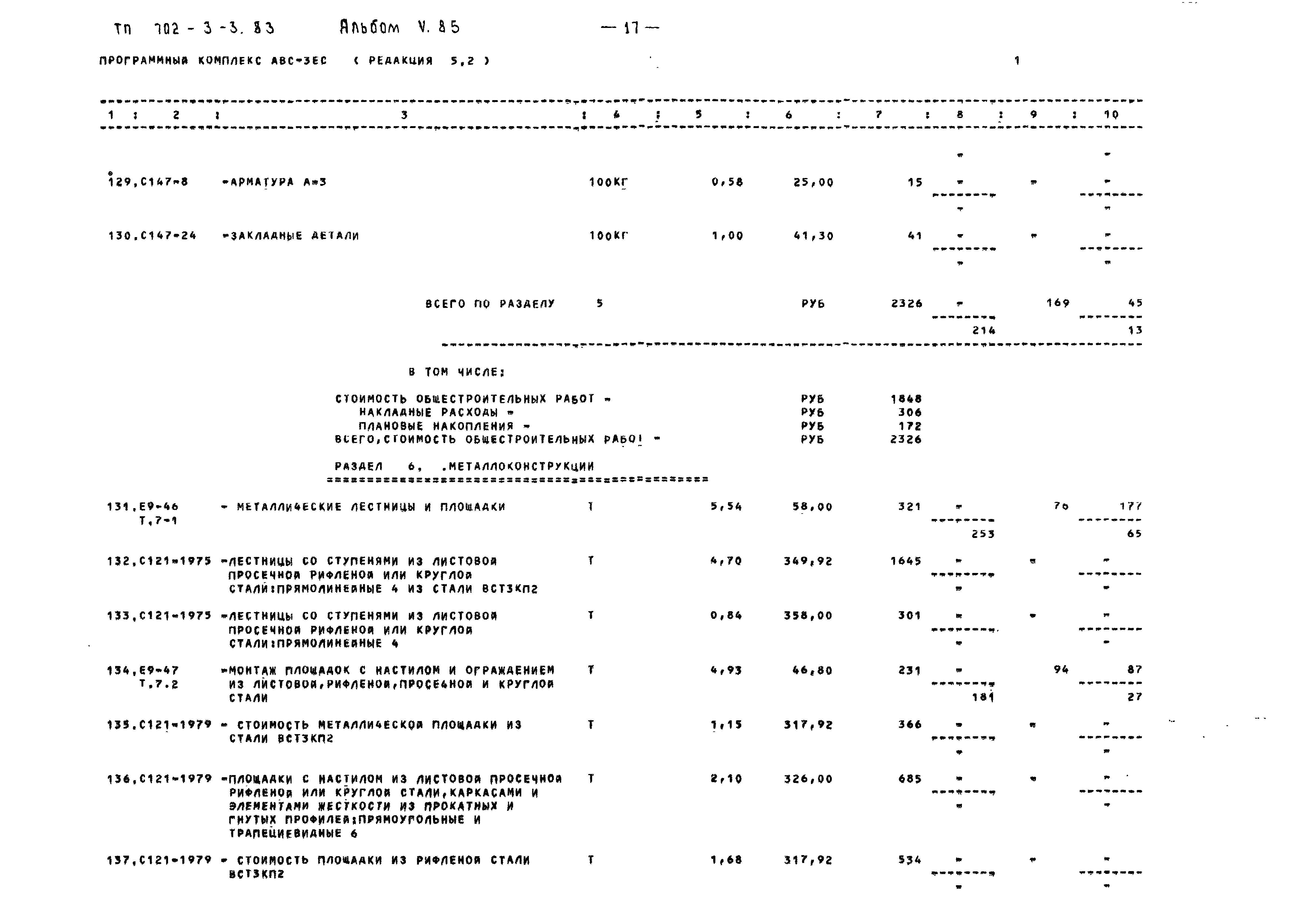 Типовой проект 702-3-3.83