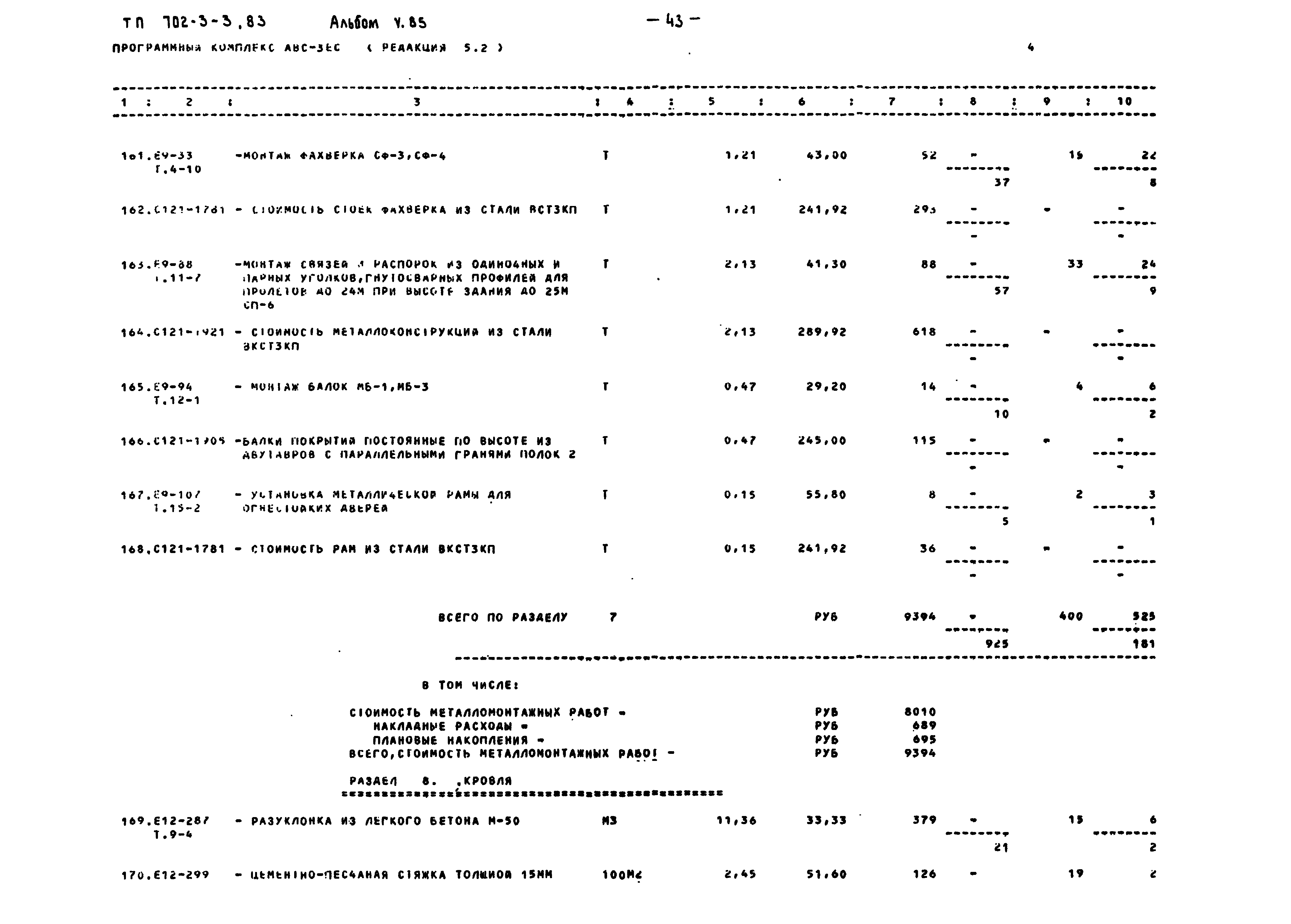 Типовой проект 702-3-3.83