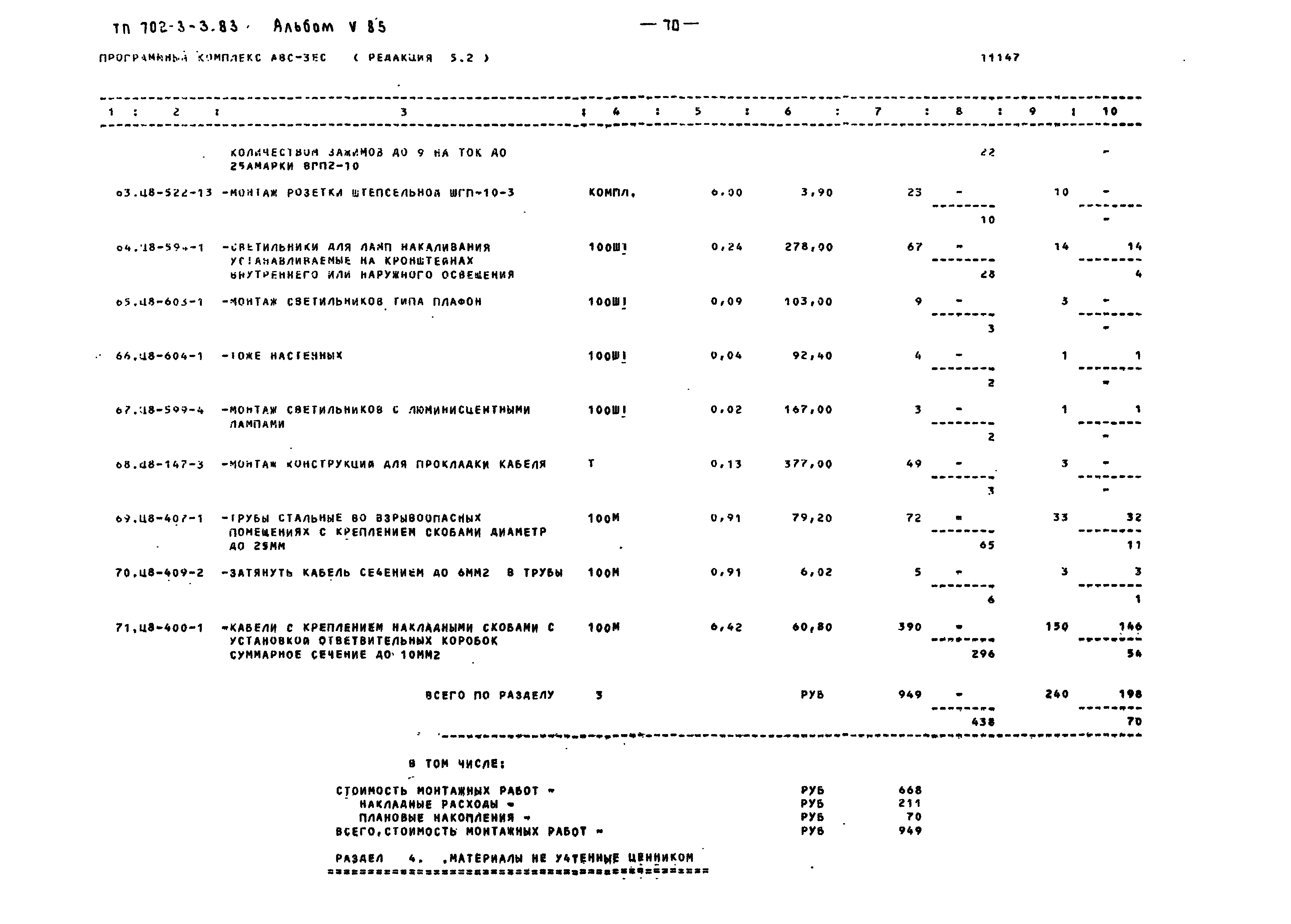 Типовой проект 702-3-3.83