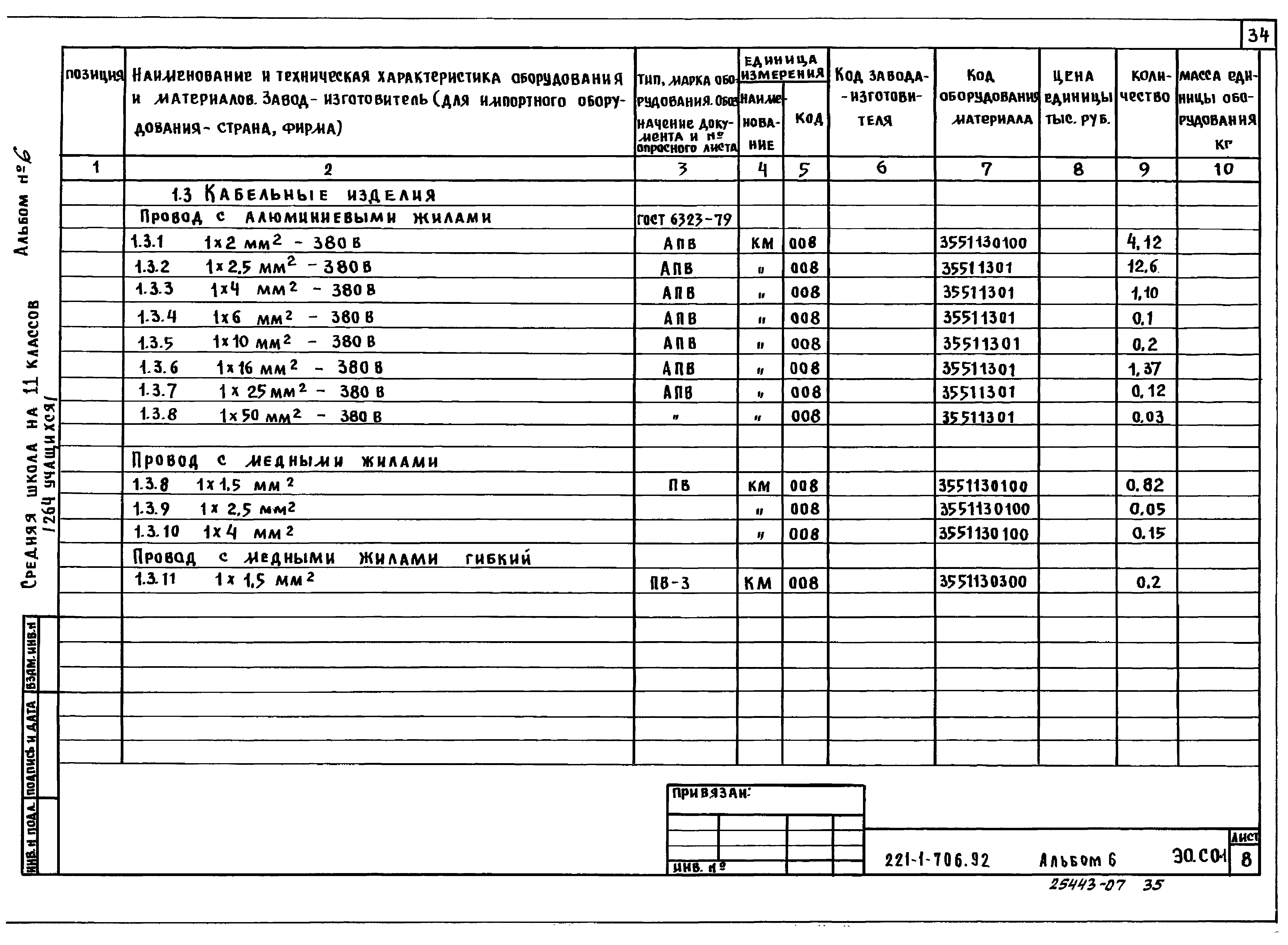Типовой проект 221-1-706.92