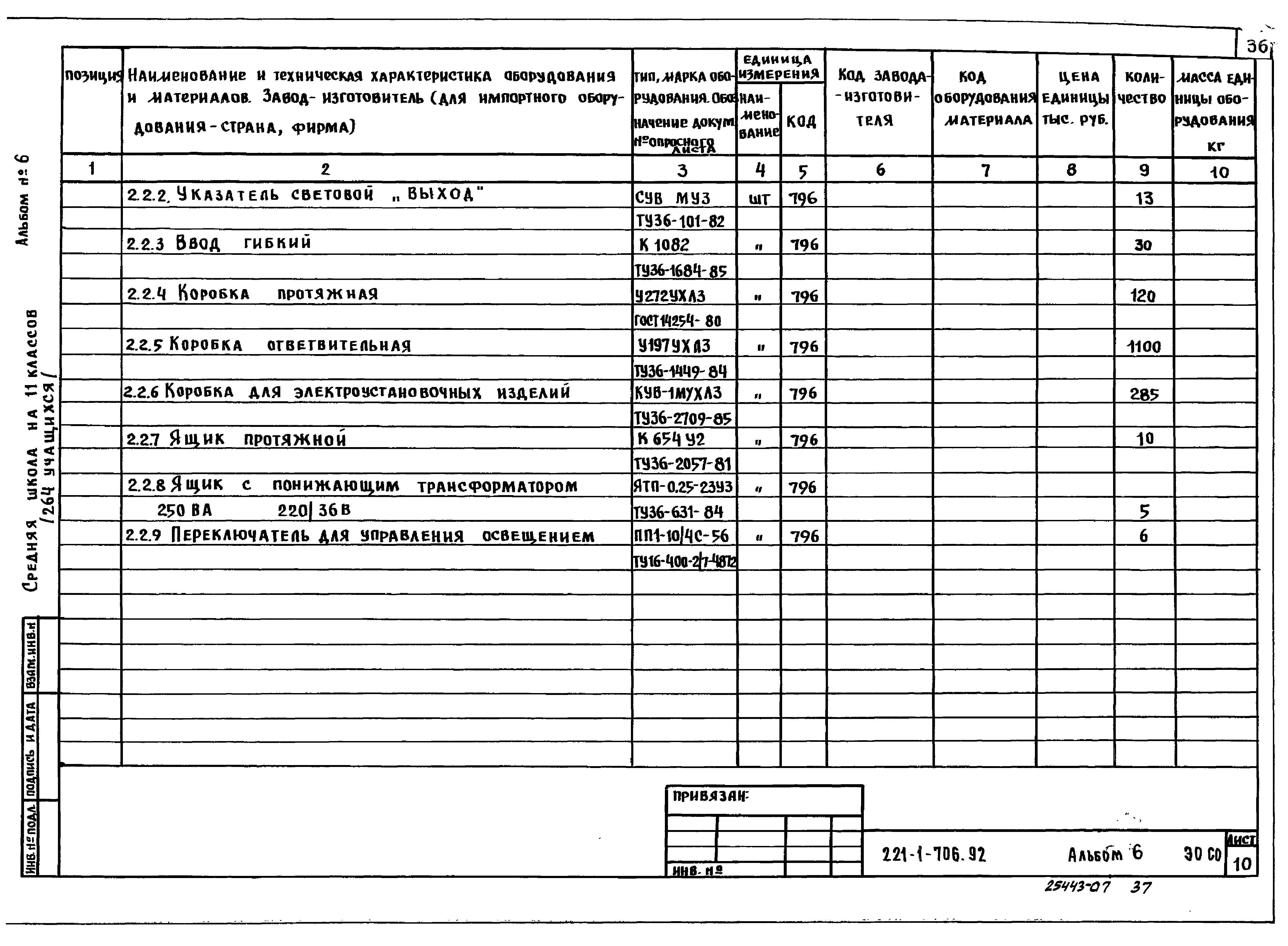Типовой проект 221-1-706.92