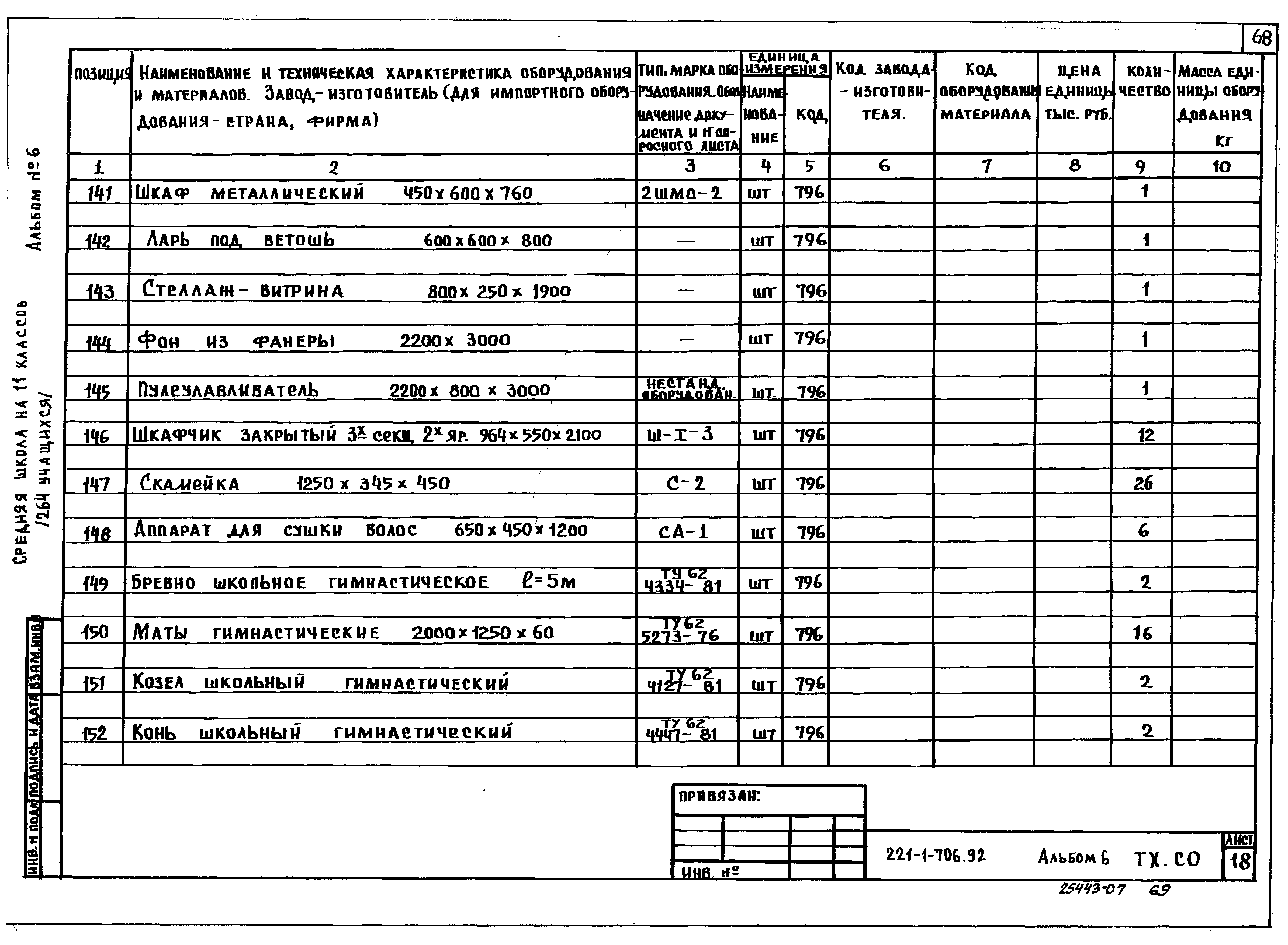 Типовой проект 221-1-706.92