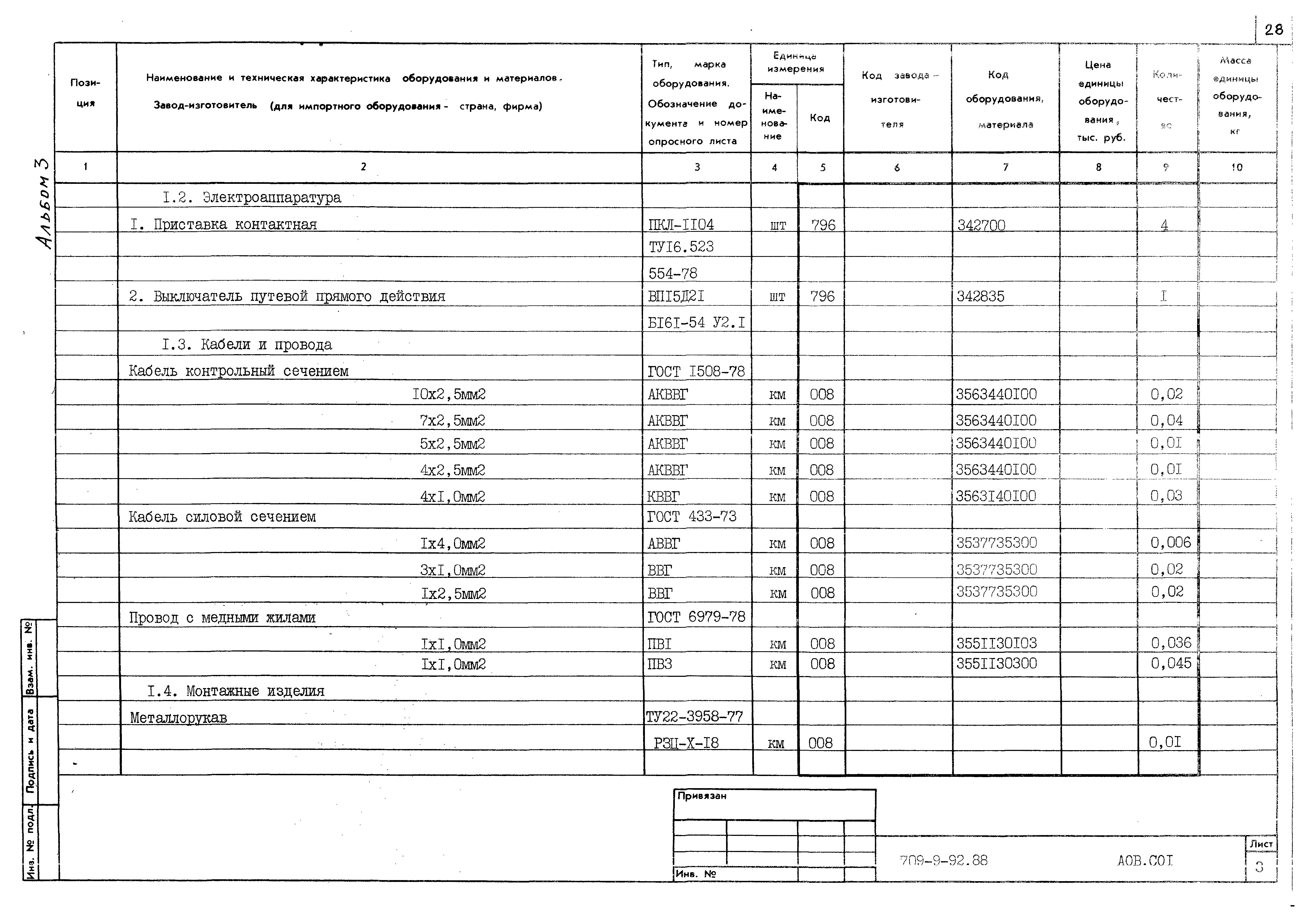 Типовой проект 709-9-92.88