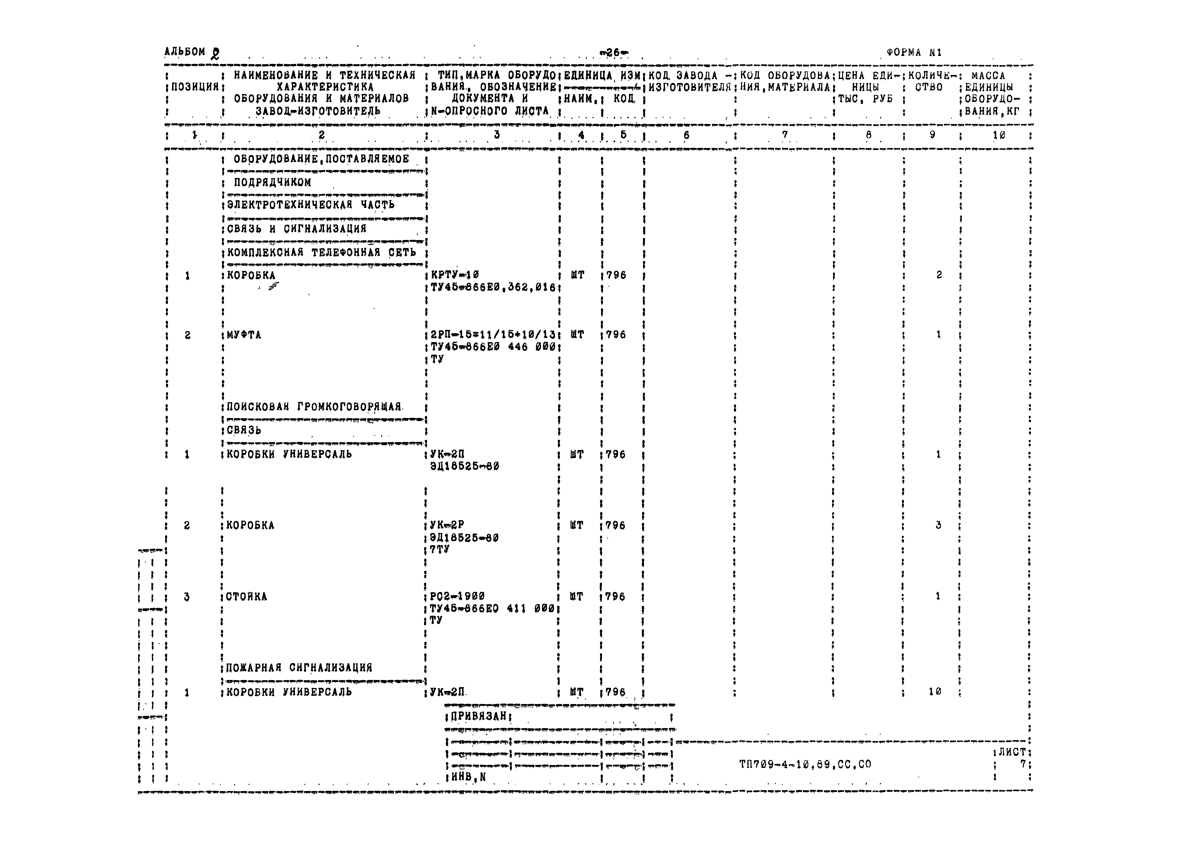 Типовой проект 709-4-10.89