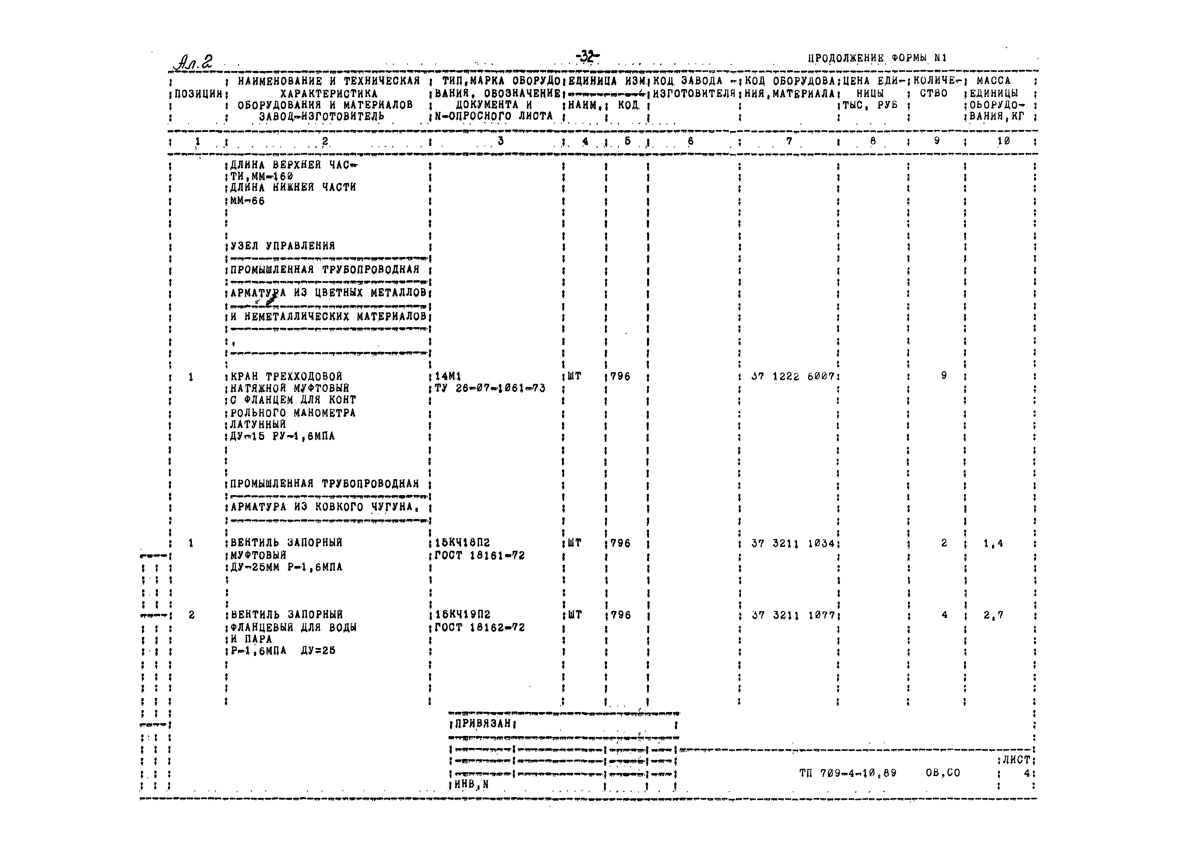 Типовой проект 709-4-10.89