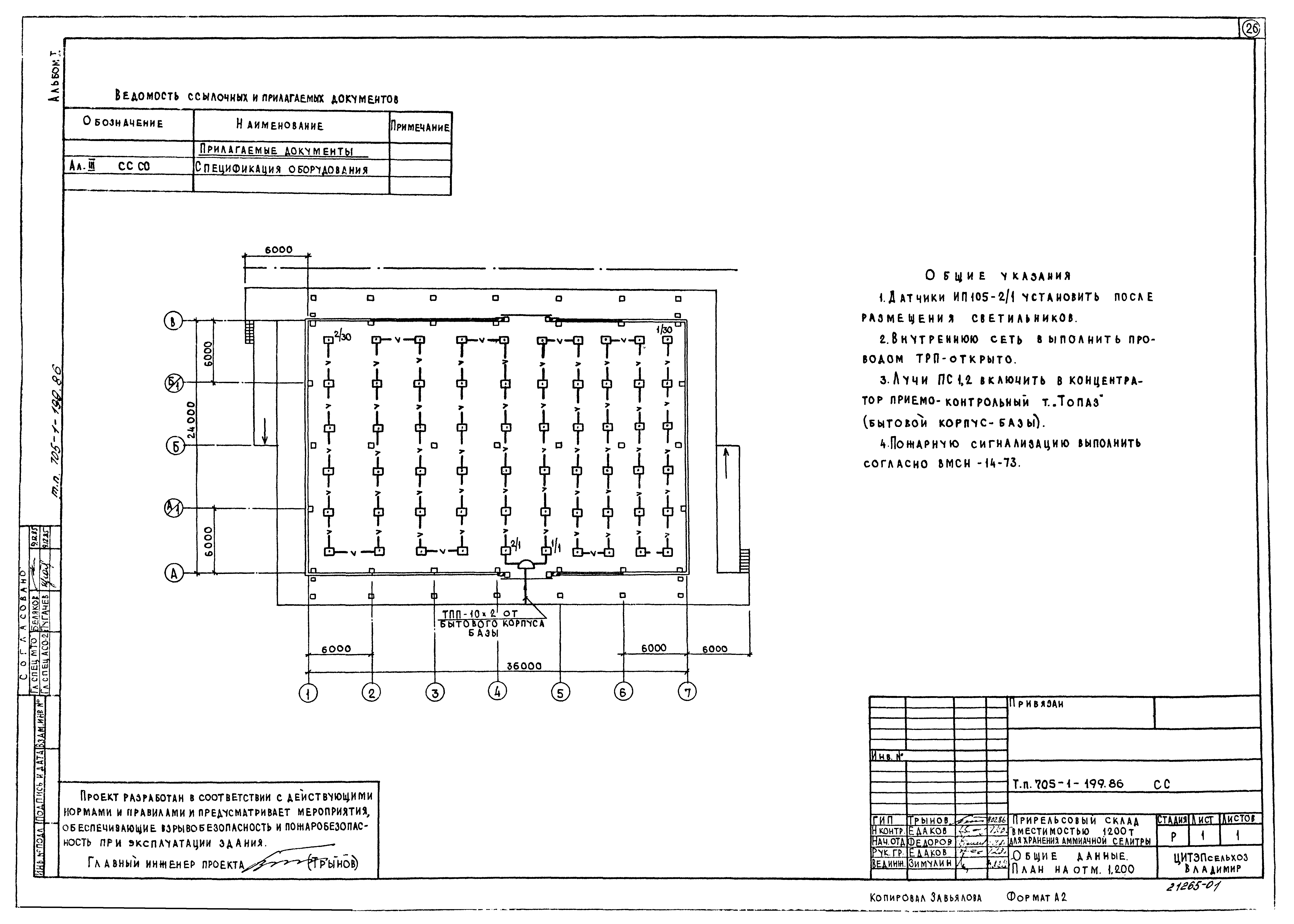 Типовой проект 705-1-199.86