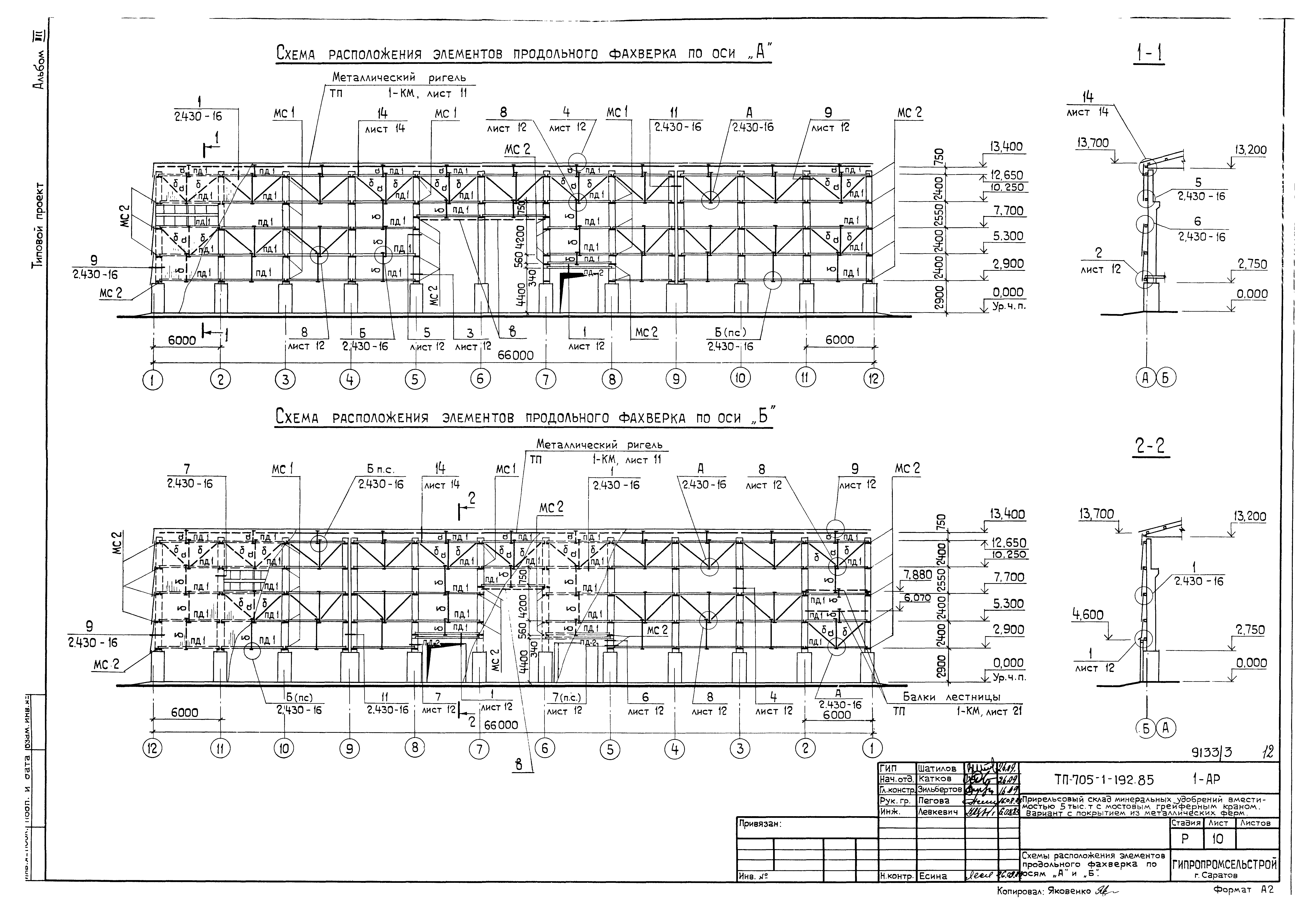 Типовой проект 705-1-192.85