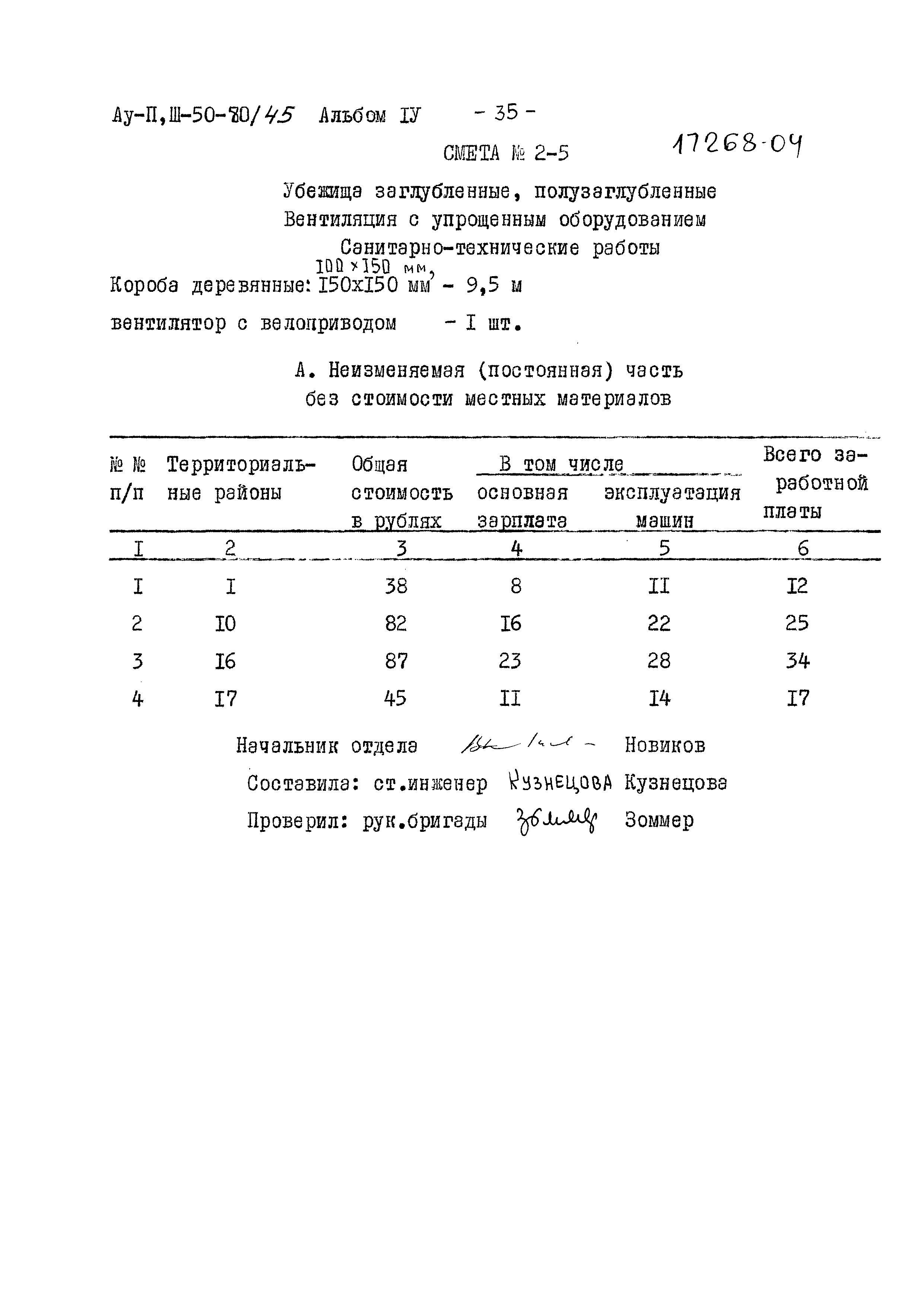 Типовой проект Ау-II,III-50-80/45