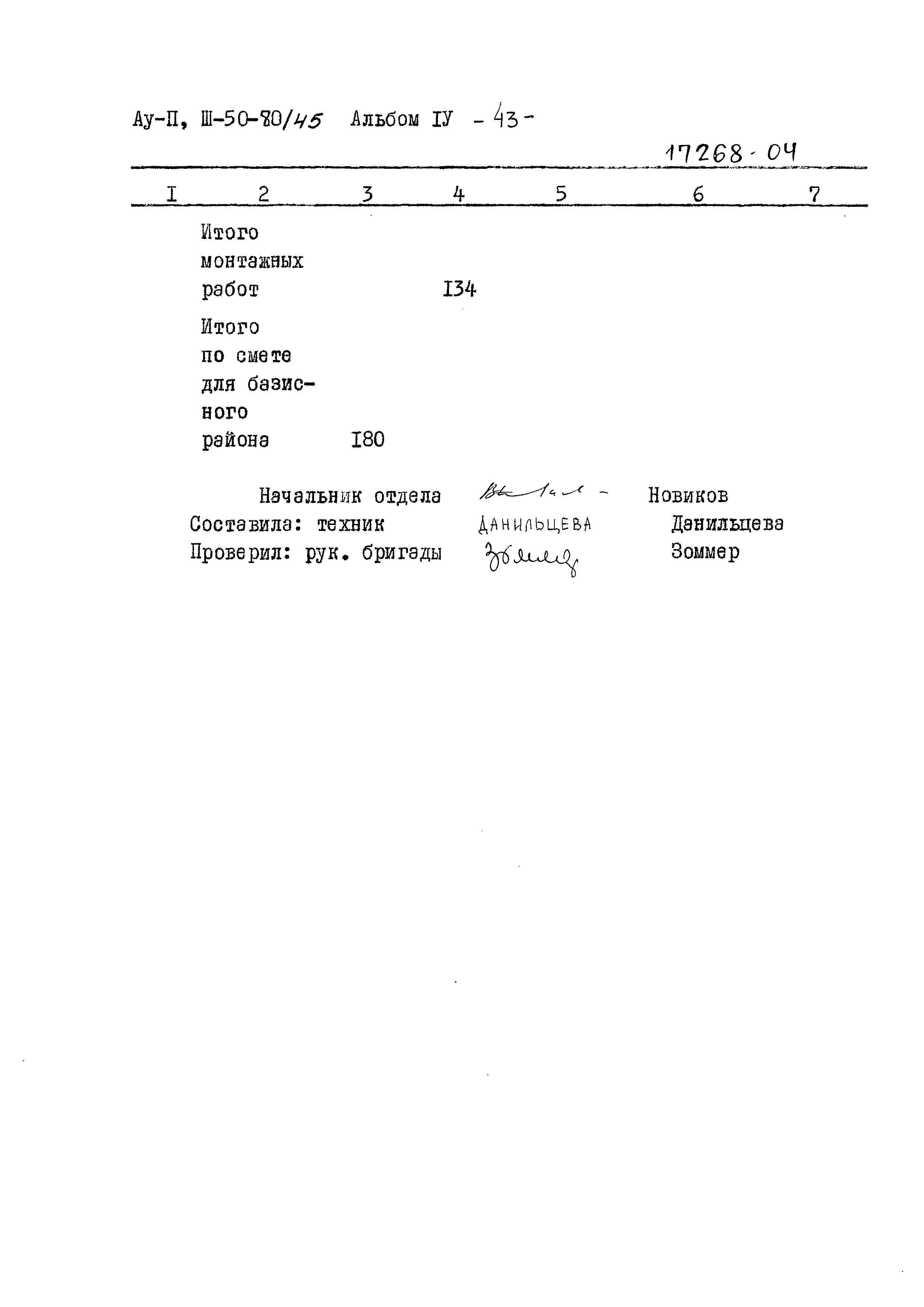 Типовой проект Ау-II,III-50-80/45