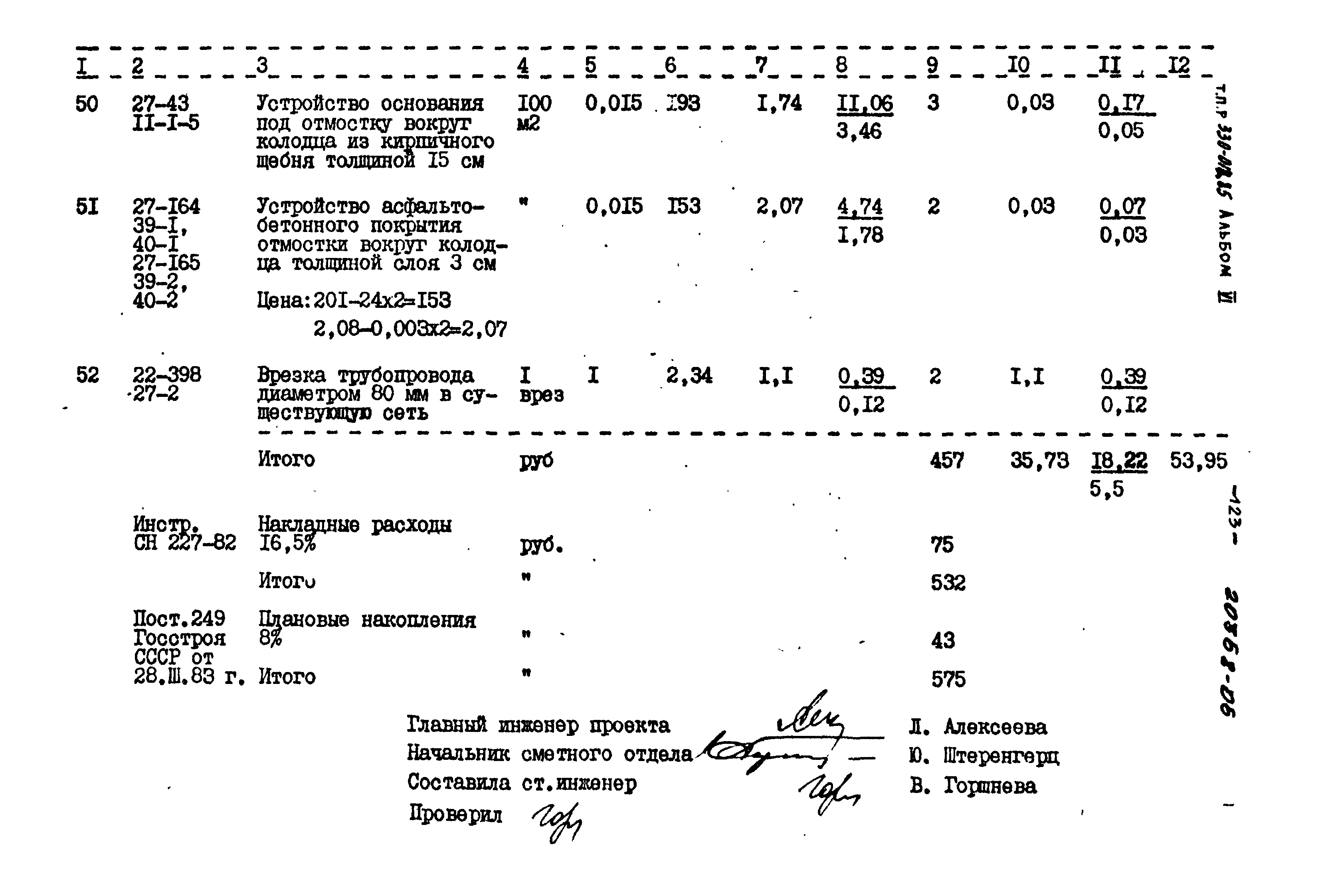 Типовой проект 330-018.85