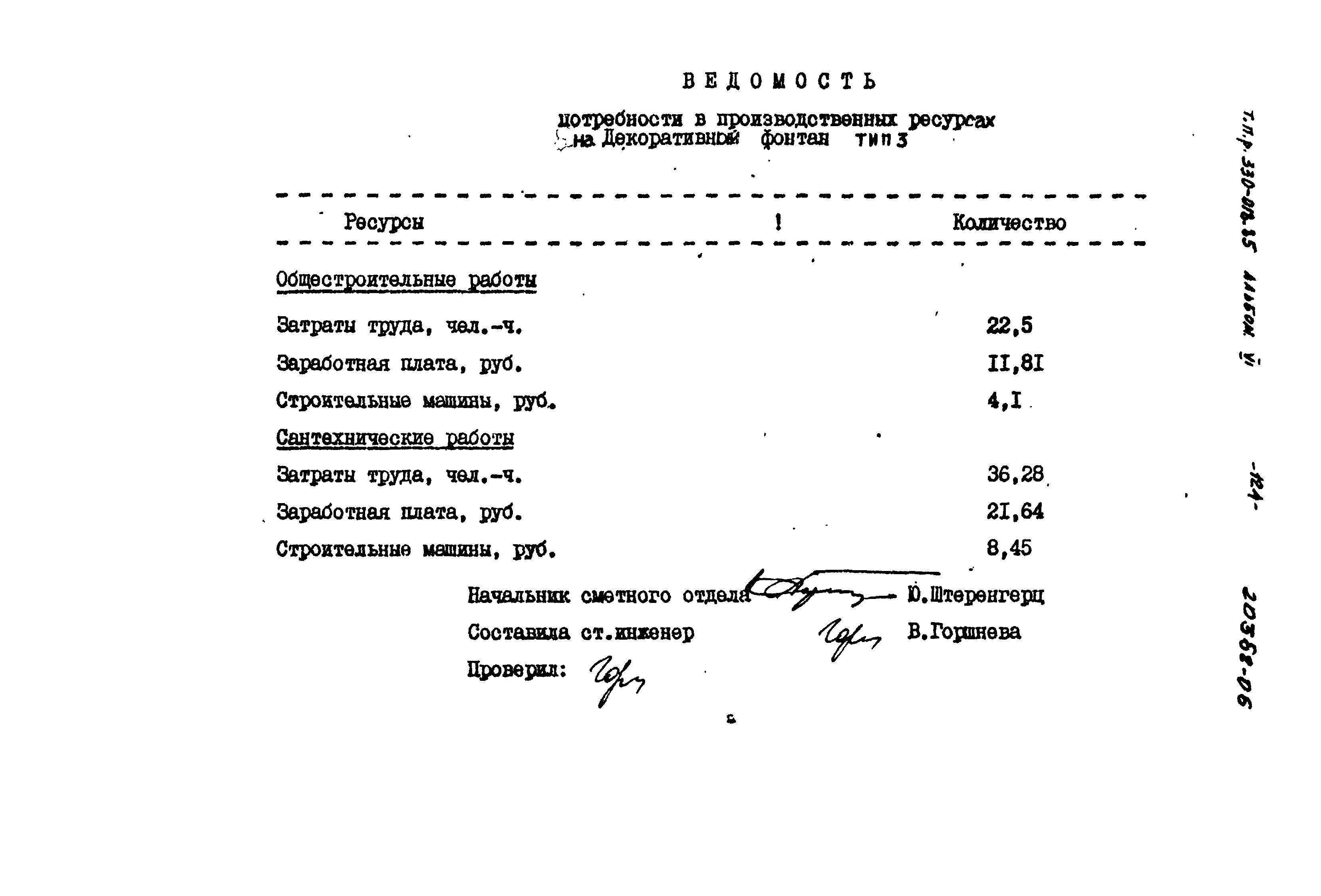 Типовой проект 330-018.85